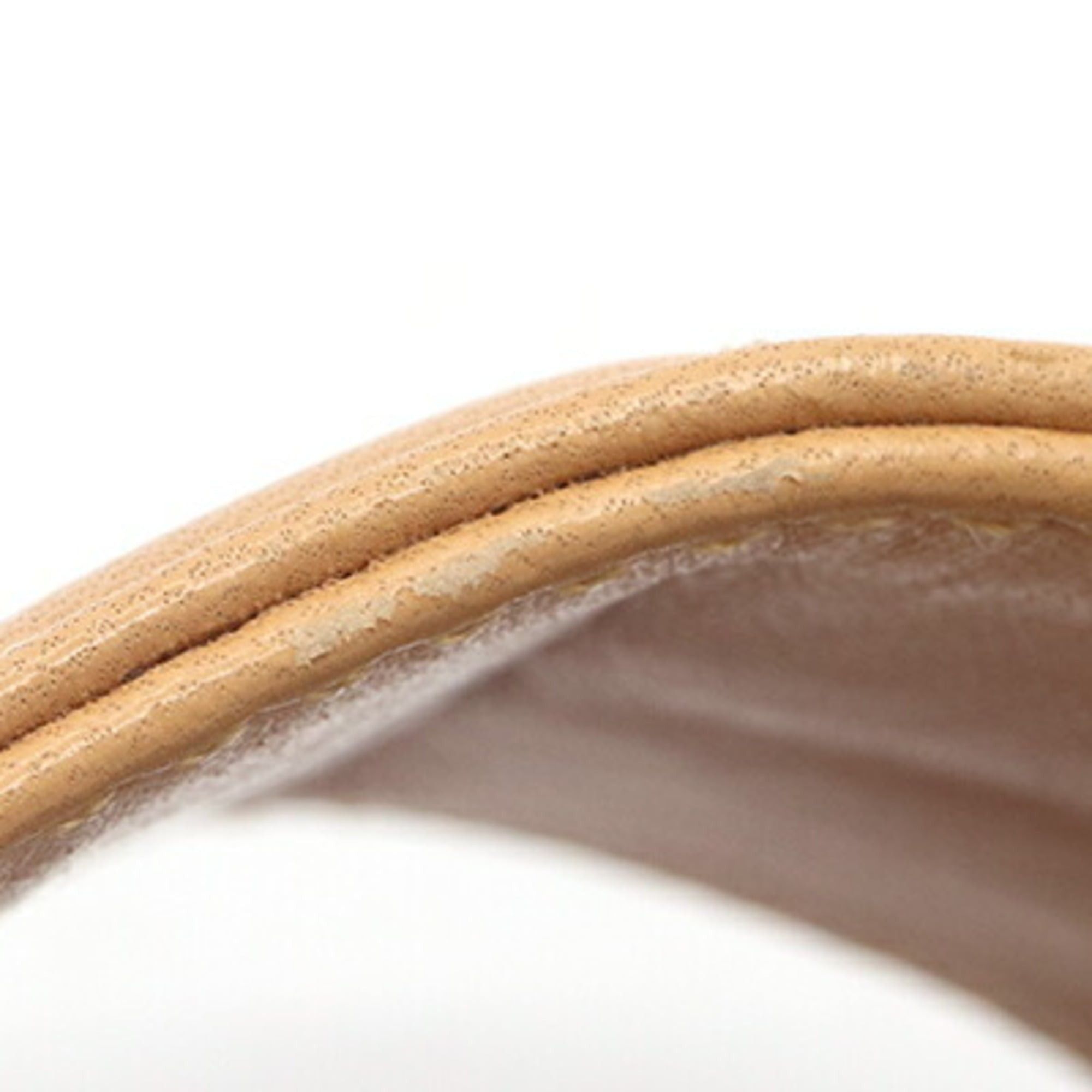 Chanel Chanel Chocolate Bar Bracelet, Beige Leather Bangle, Women's CHANEL Size ONE SIZE - 7 Thumbnail