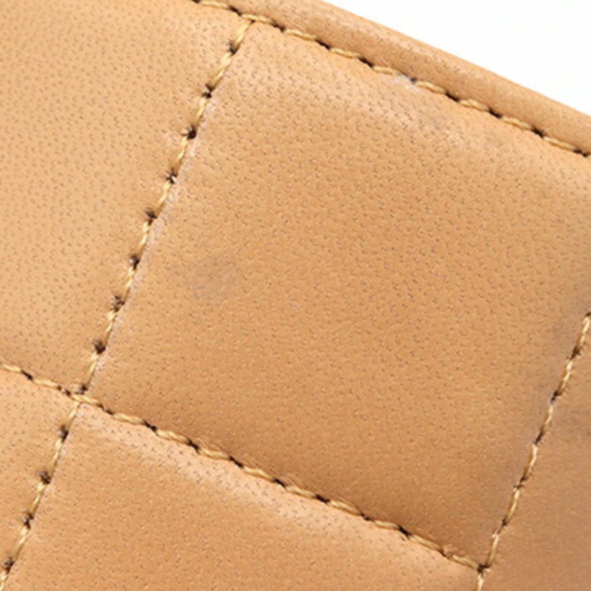 Chanel Chanel Chocolate Bar Bracelet, Beige Leather Bangle, Women's CHANEL Size ONE SIZE - 6 Thumbnail