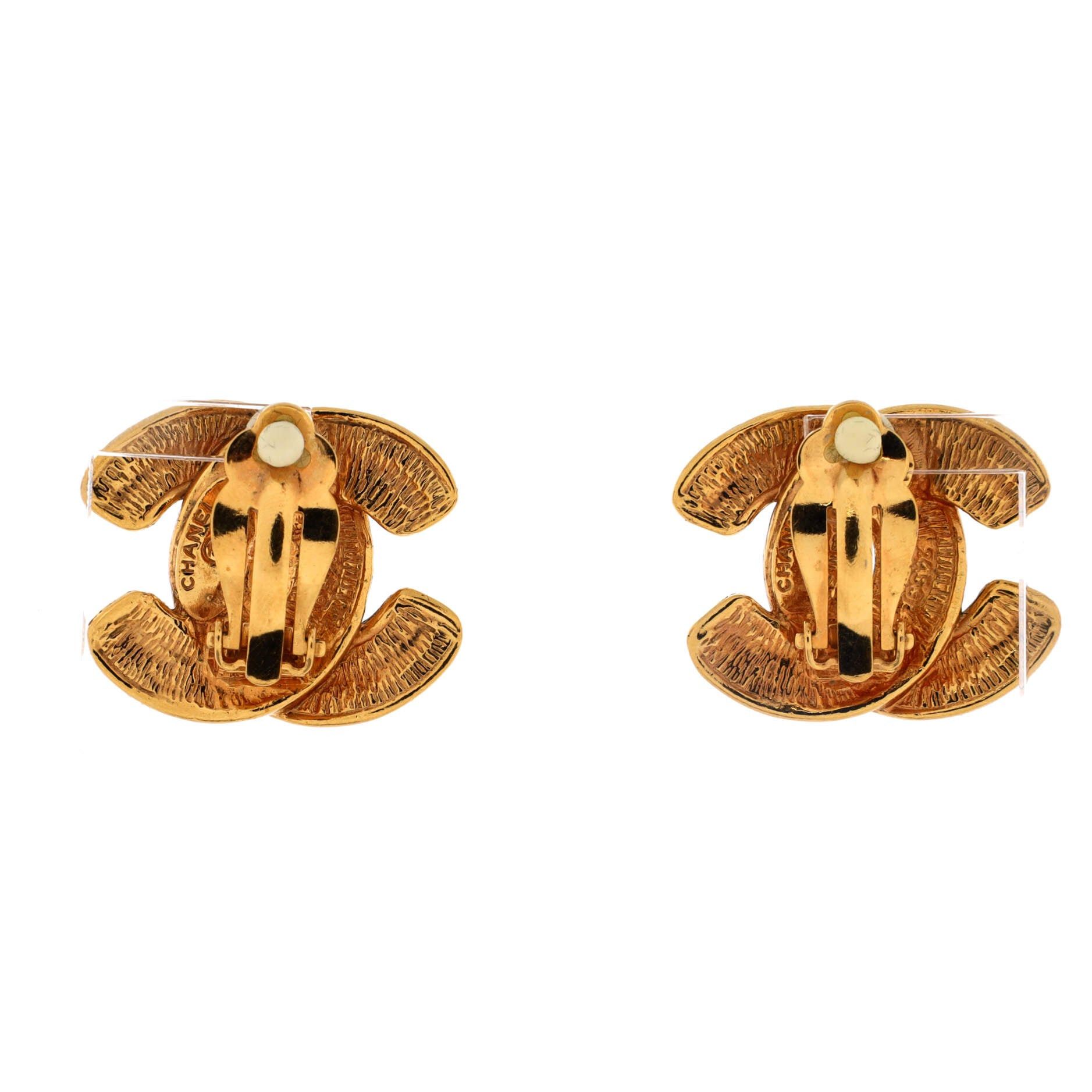Chanel Vintage CC Clip-On Earrings Size ONE SIZE - 3 Thumbnail