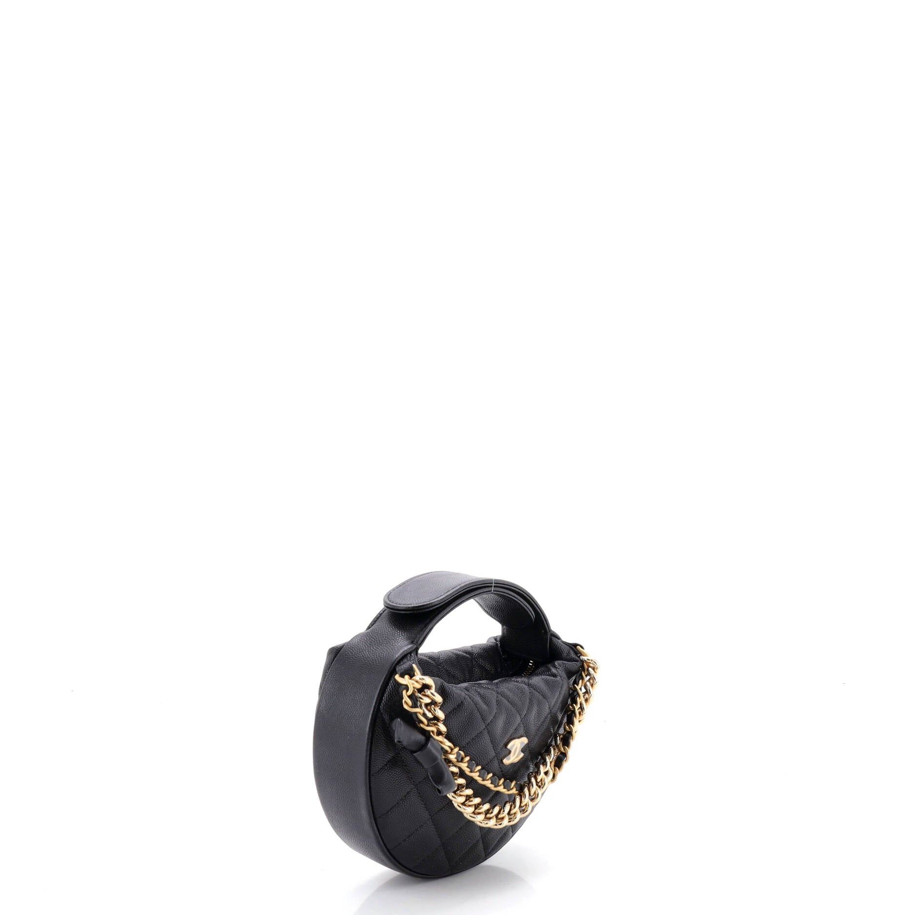 Chanel Double Chain Bow Hobo Pouch Size ONE SIZE - 2 Thumbnail