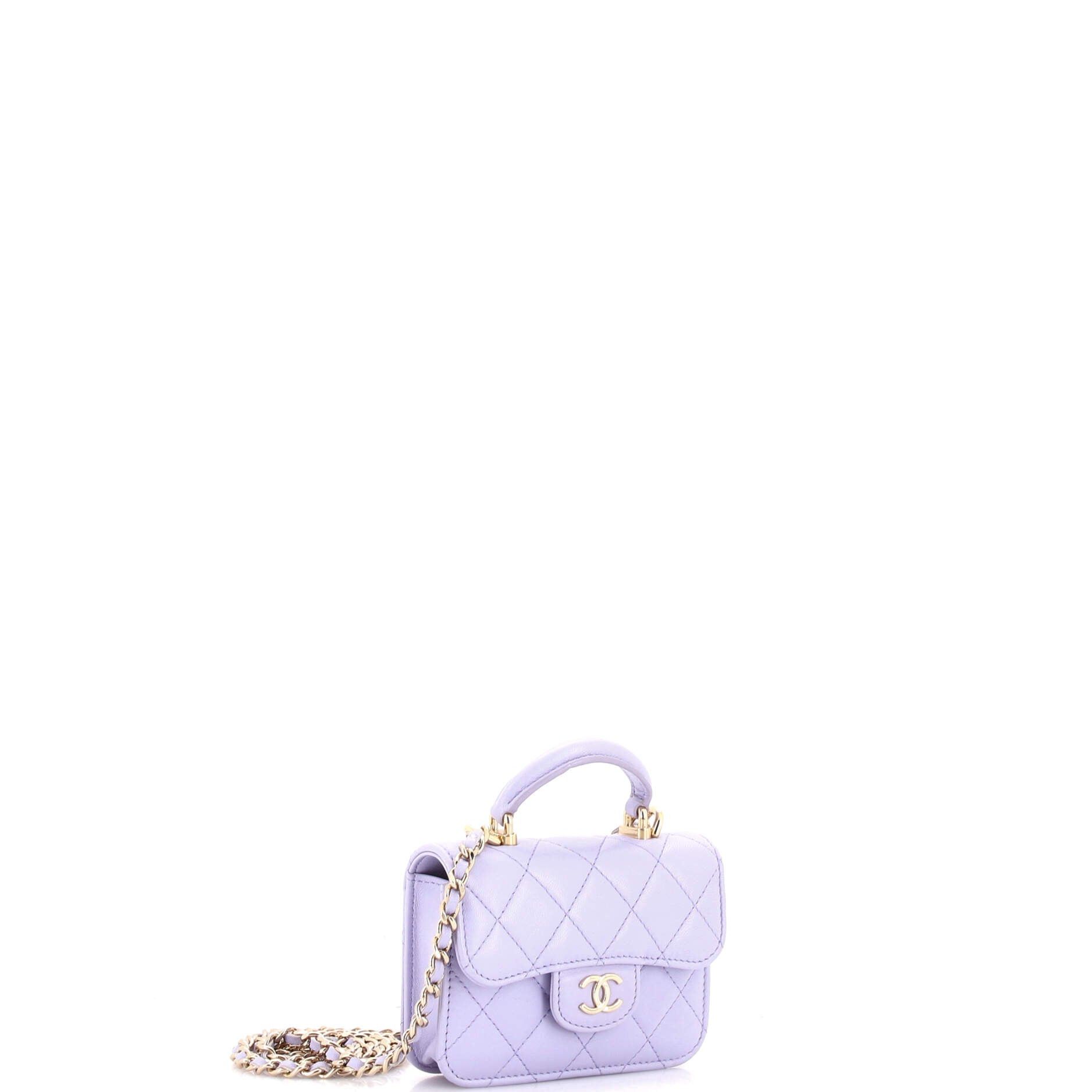 Chanel Top Handle Flap Coin Purse with Chain Size ONE SIZE - 2 Thumbnail