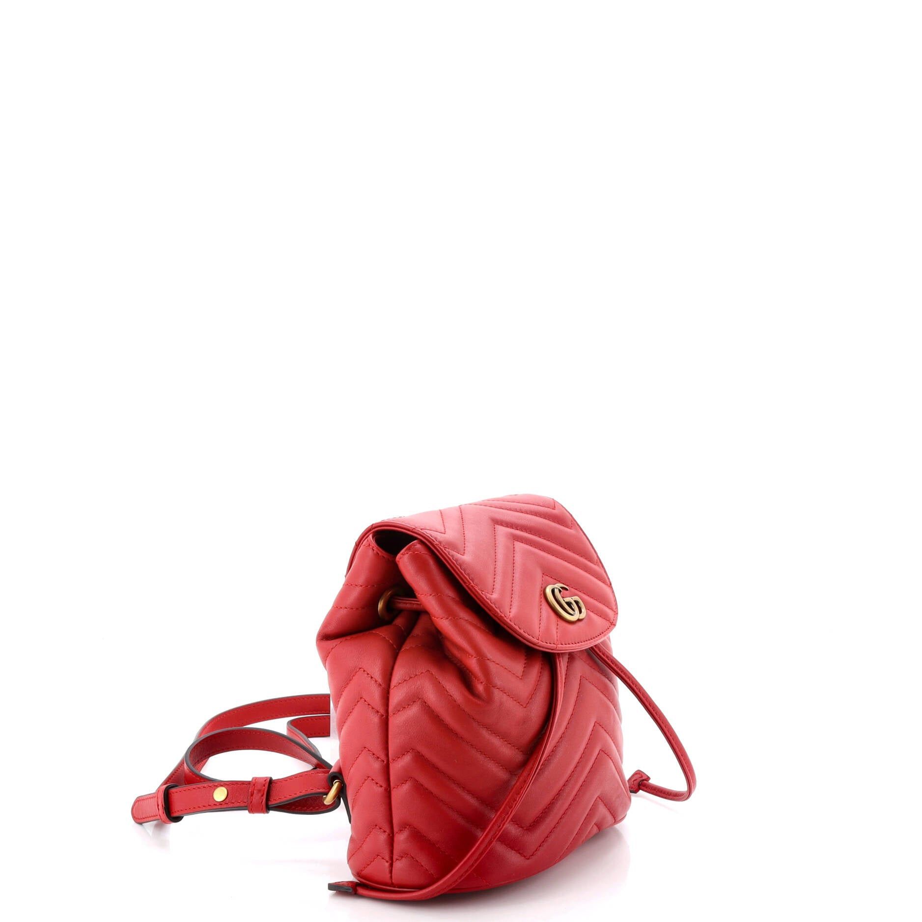 Gucci GG Marmont Drawstring Backpack Size ONE SIZE - 2 Thumbnail