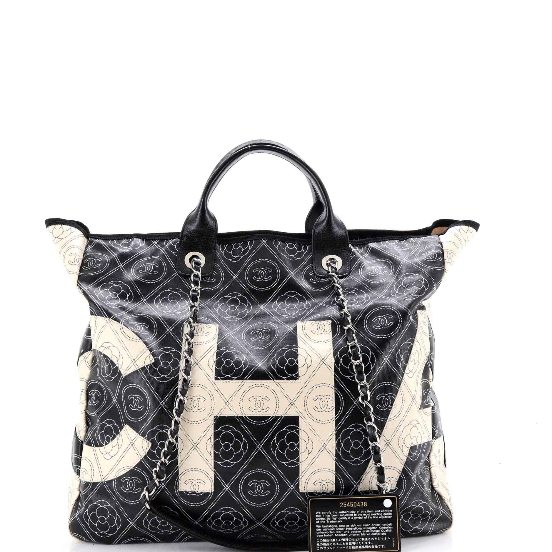 Chanel Logo Camellia Shopping Tote Size ONE SIZE - 2 Thumbnail