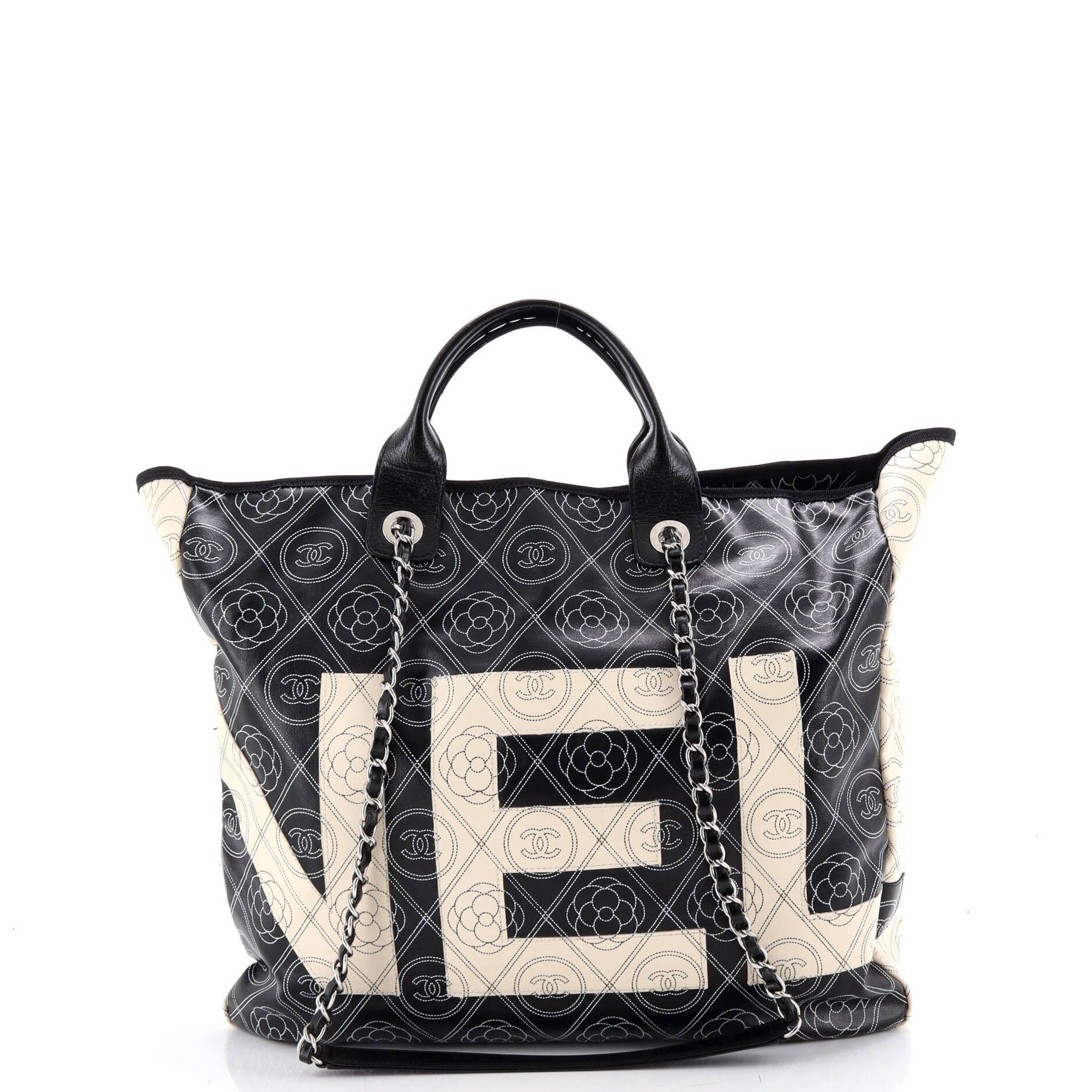 Chanel Logo Camellia Shopping Tote Size ONE SIZE - 4 Thumbnail