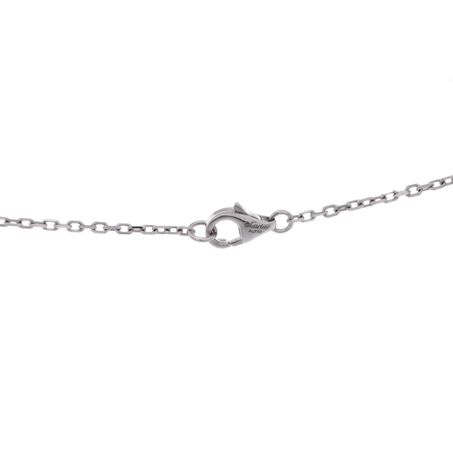 Cartier Love Interlocking Pave Necklace Size ONE SIZE - 3 Thumbnail