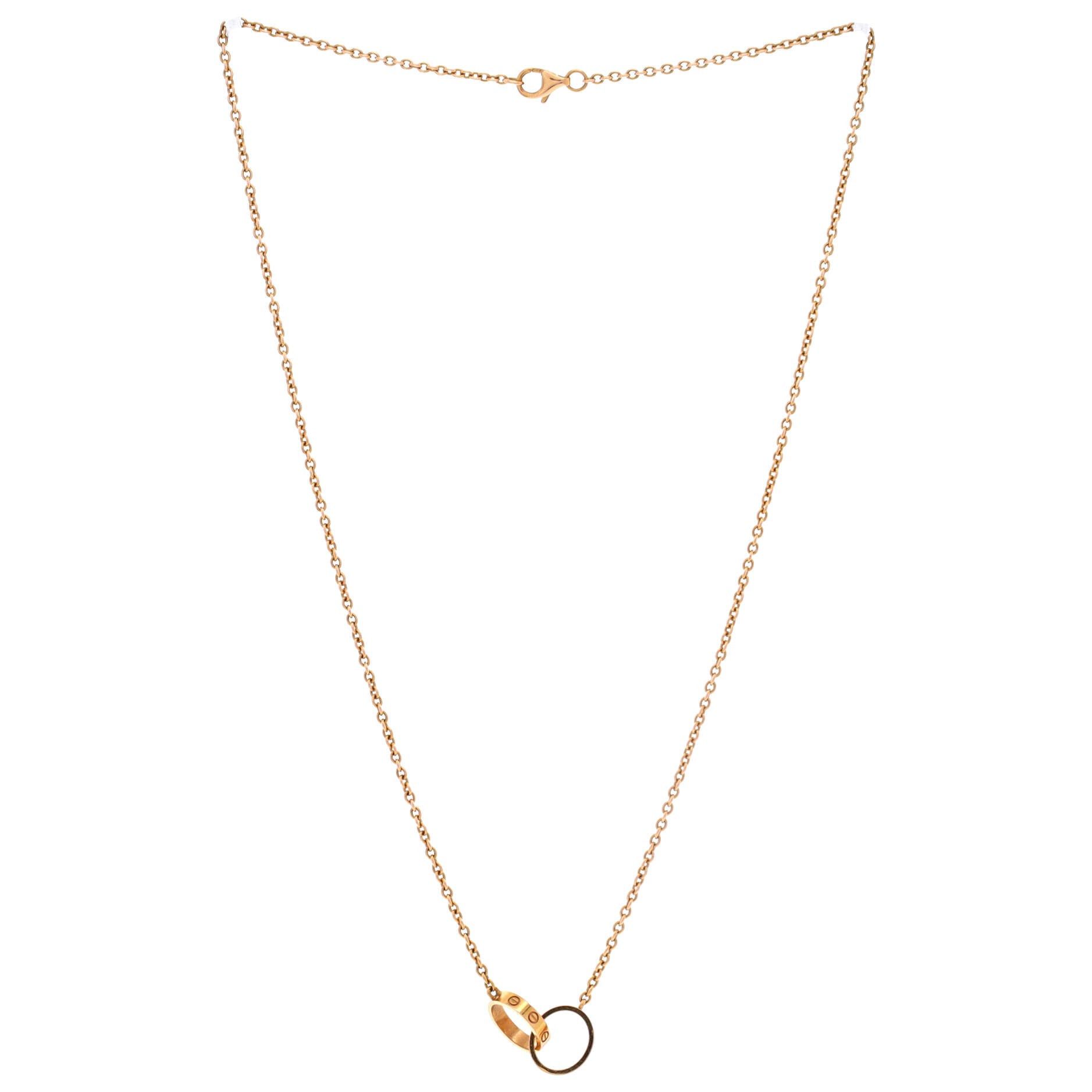 Cartier Love Interlocking Necklace Size ONE SIZE - 2 Thumbnail