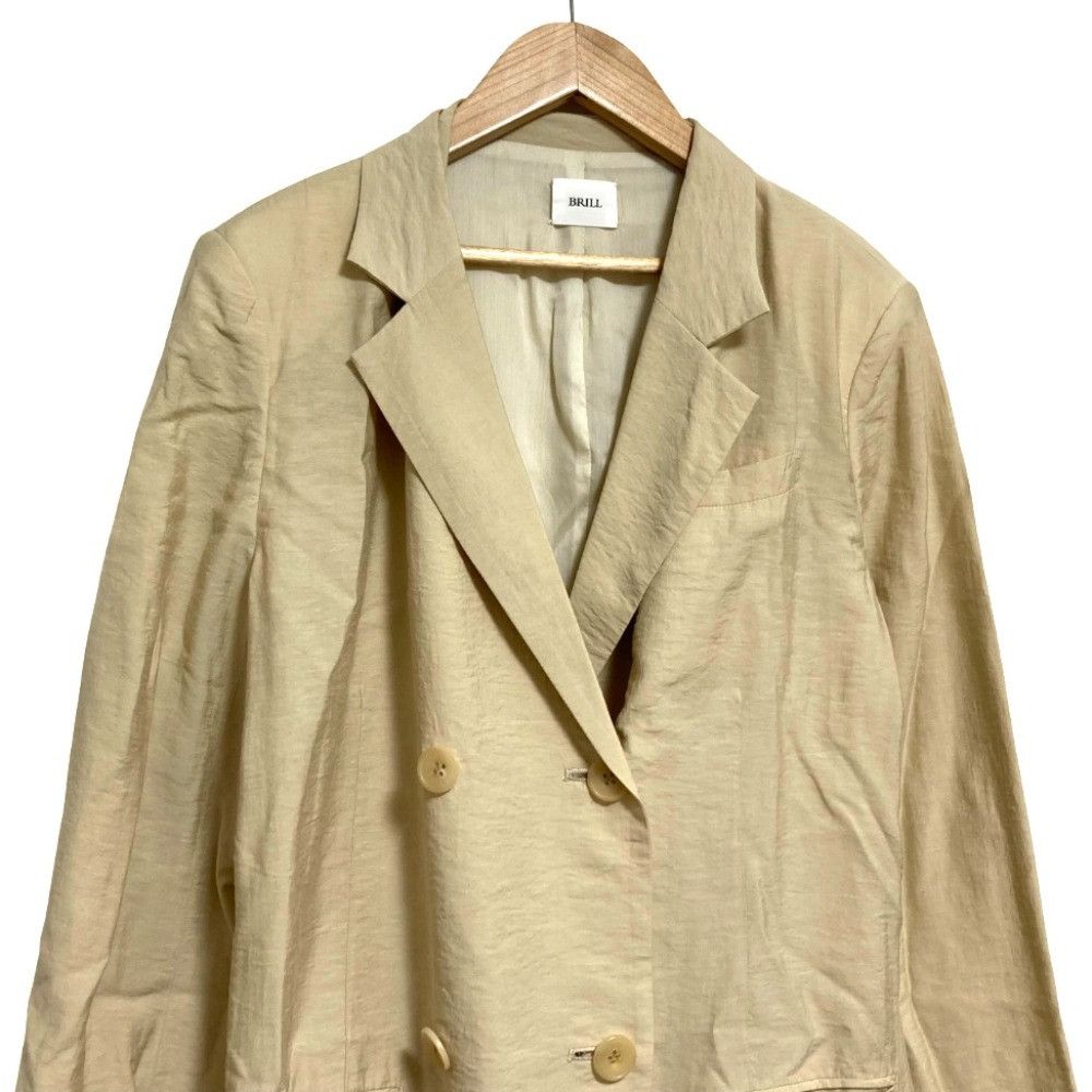 Other Other BRILL Linen Blend Double Breasted Tailored Jacket Textile Outerwear DUTY FREE for USA Size ONE SIZE - 4 Thumbnail