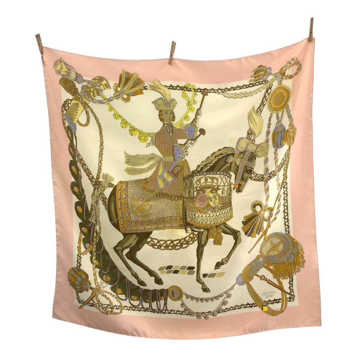 Hermes Hermes Hermes Carre90 Silk Scarf Textile Scarf DUTY FREE for USA Size ONE SIZE - 2 Thumbnail