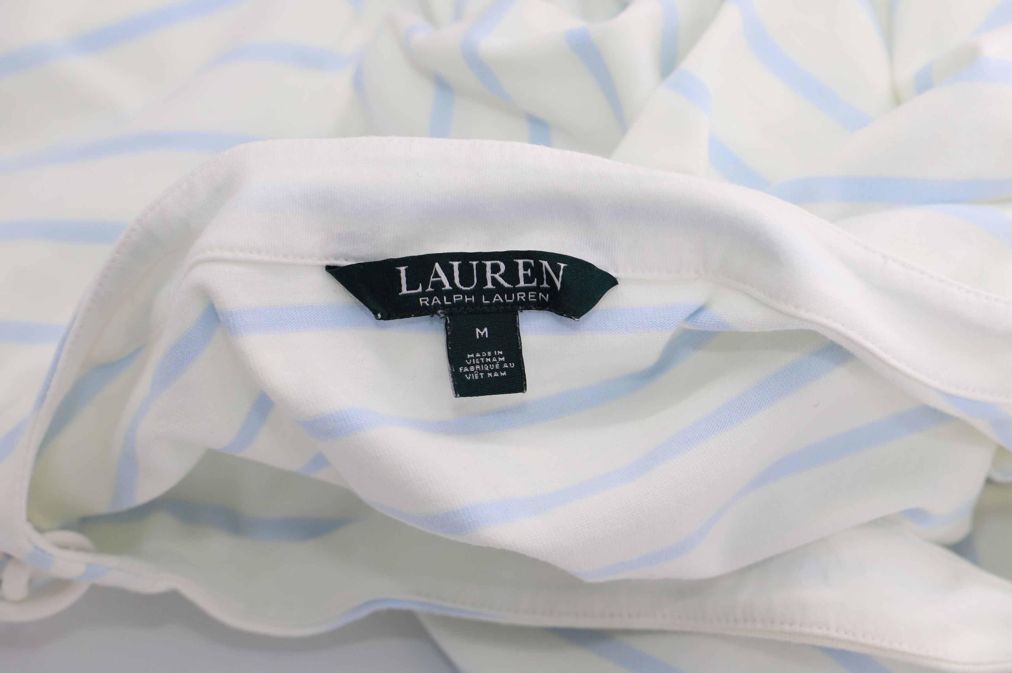 Lauren Ralph Lauren Lauren Ralph Lauren Striped Dress with Lace-Up Sleeves in Mu Size XS / US 0-2 / IT 36-38 - 6 Thumbnail