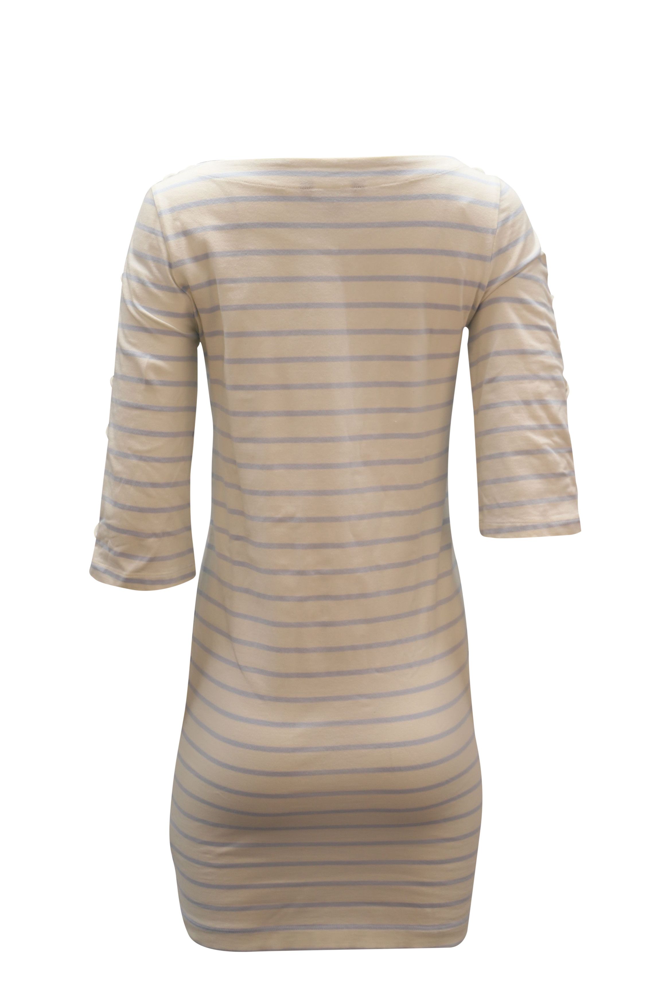 Lauren Ralph Lauren Lauren Ralph Lauren Striped Dress with Lace-Up Sleeves in Mu Size XS / US 0-2 / IT 36-38 - 2 Thumbnail