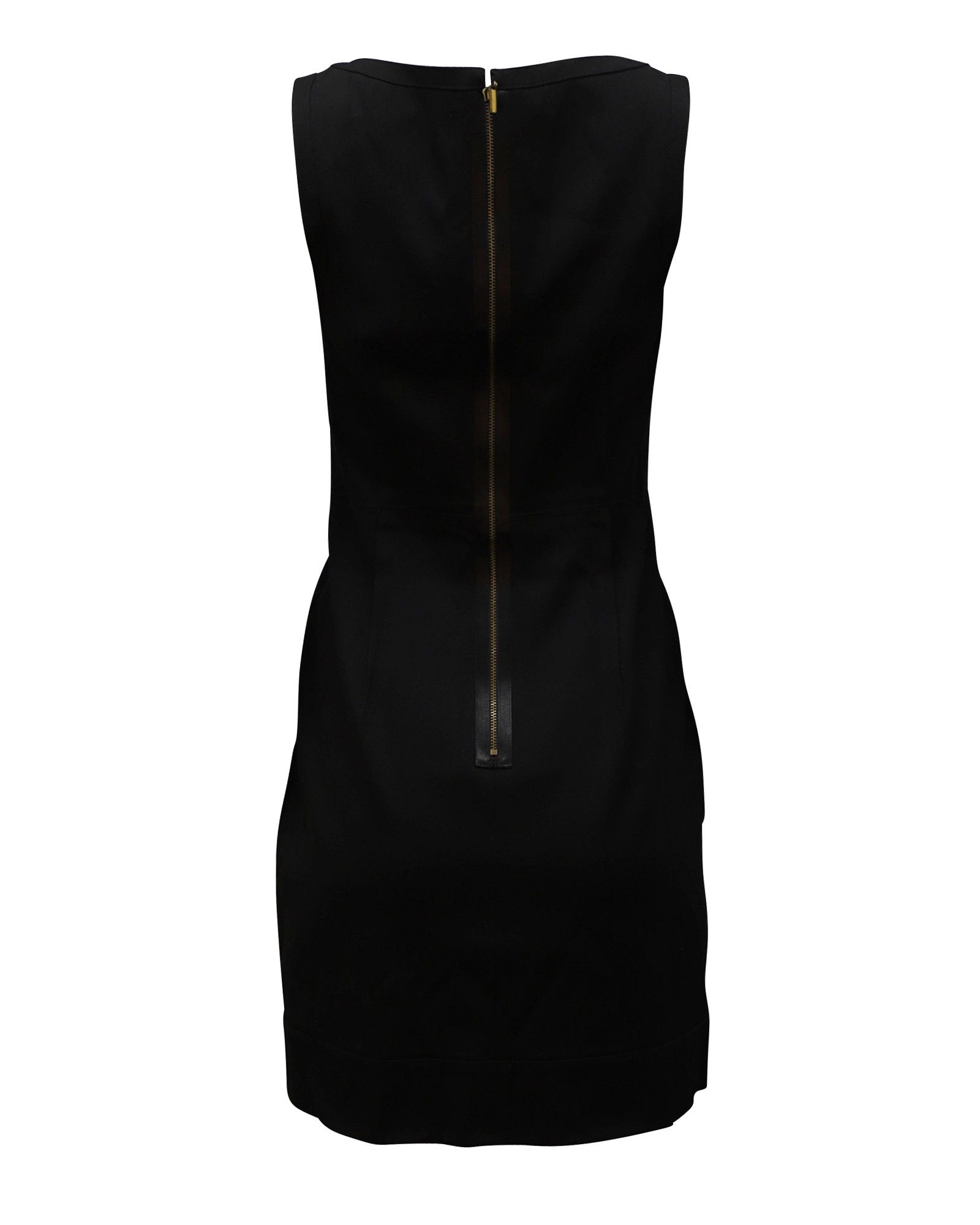 Theory Theory Scoop Neckline Fitted Dress in Black Wool Size XS / US 0-2 / IT 36-38 - 2 Thumbnail