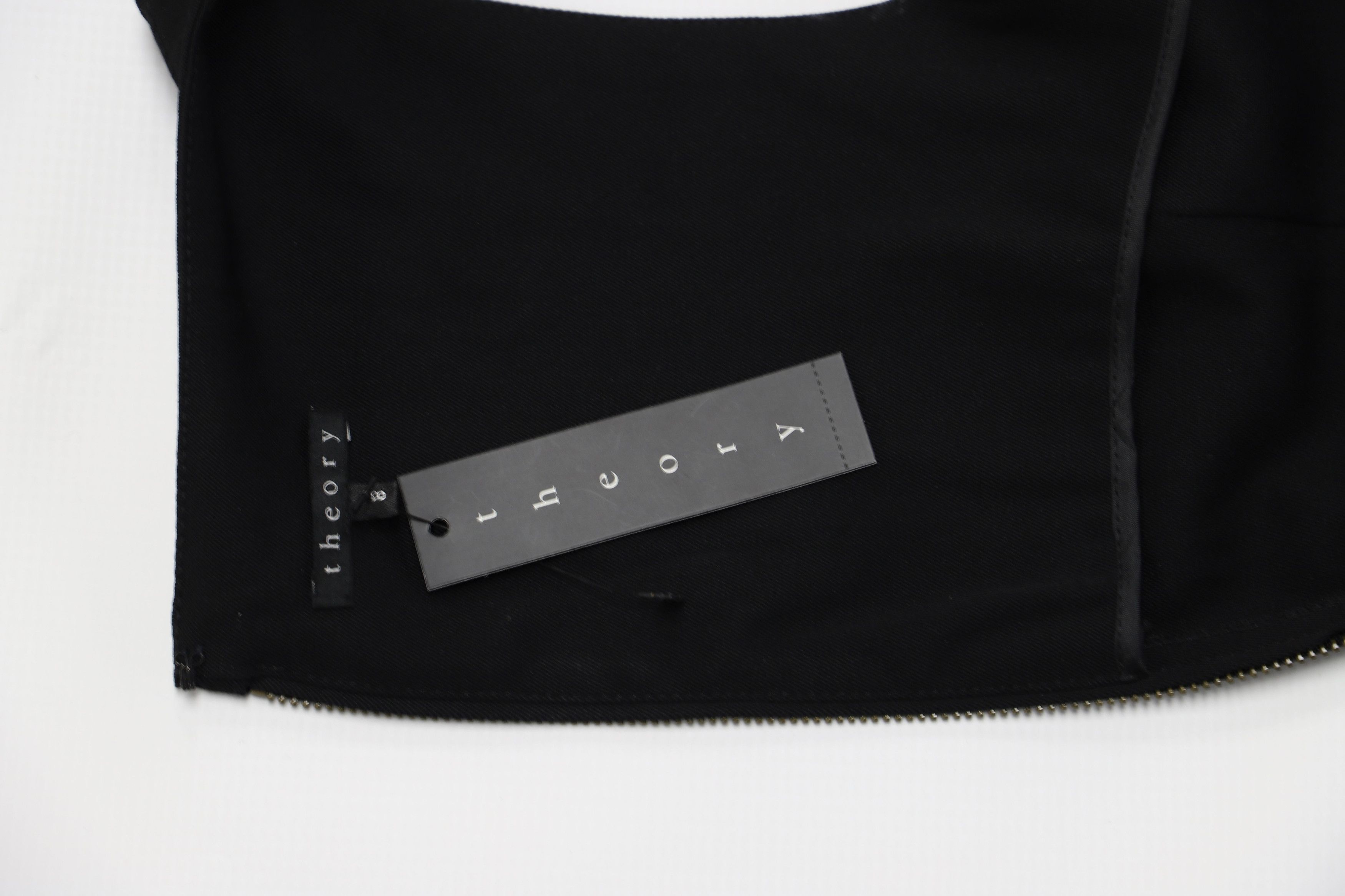 Theory Theory Scoop Neckline Fitted Dress in Black Wool Size XS / US 0-2 / IT 36-38 - 8 Thumbnail