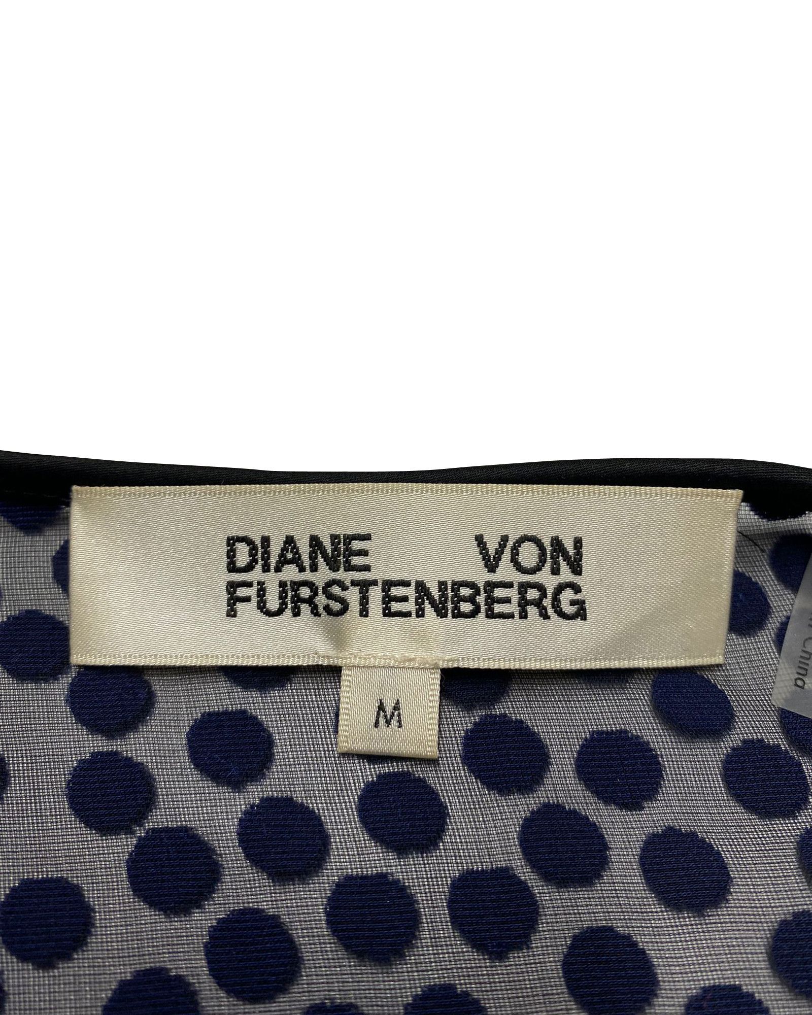 Diane von Furstenberg Diane Von Furstenberg Semi Sheer Blouse in Black Viscose Size XS / US 0-2 / IT 36-38 - 4 Thumbnail