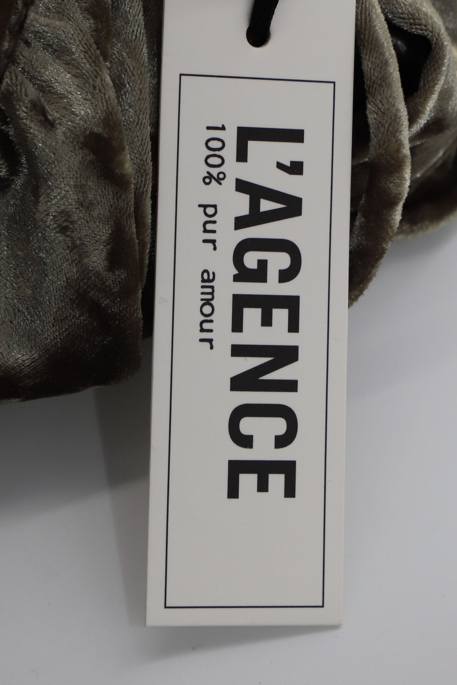 L'AGENCE L'agence Riley Wrap Velvet Dress in Brown Polyester Size XS / US 0-2 / IT 36-38 - 9 Thumbnail