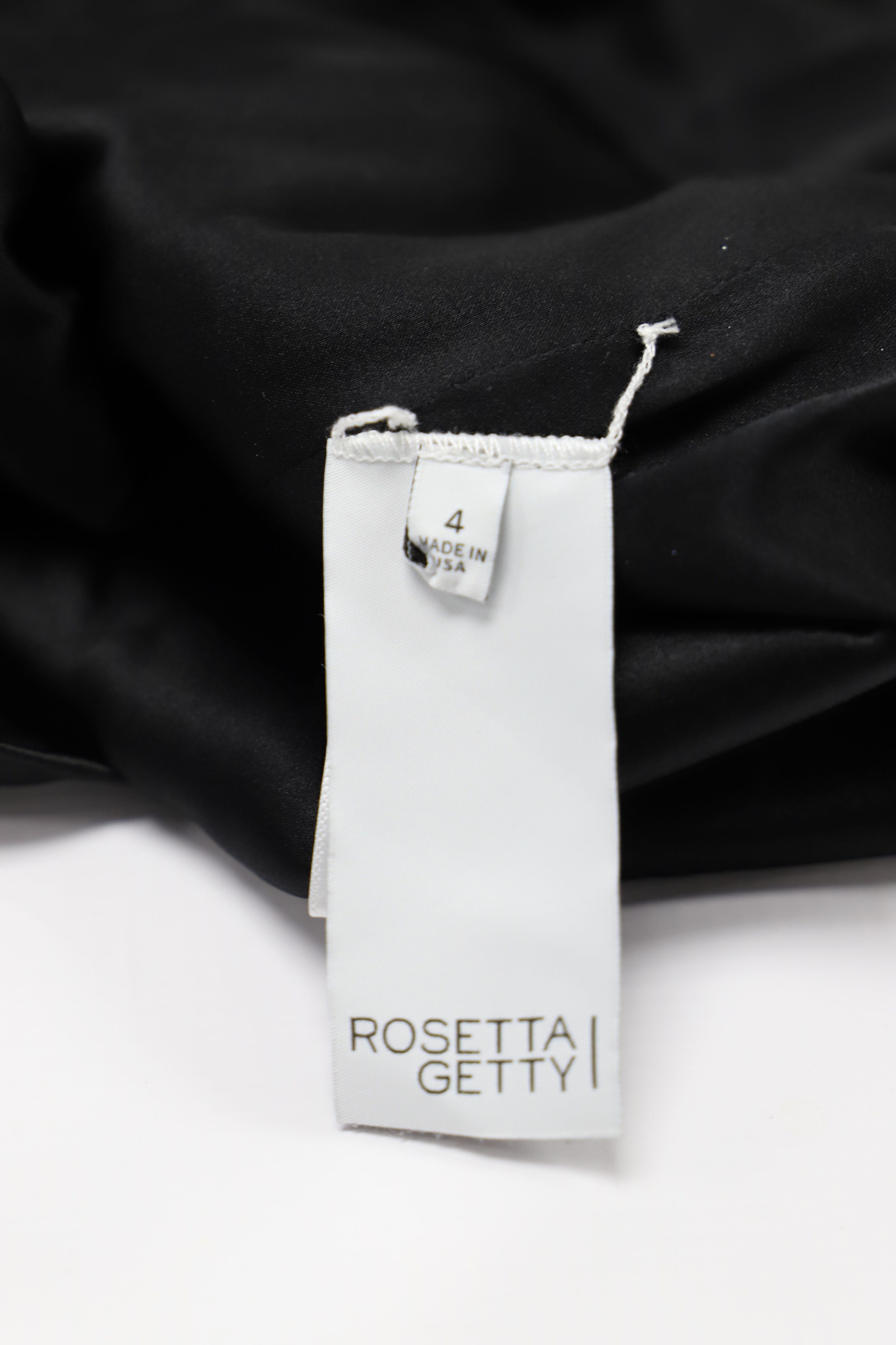 Rosetta Getty Rosetta Getty Square Neck A-line Mini Dress in Black Viscose Size XS / US 0-2 / IT 36-38 - 10 Thumbnail