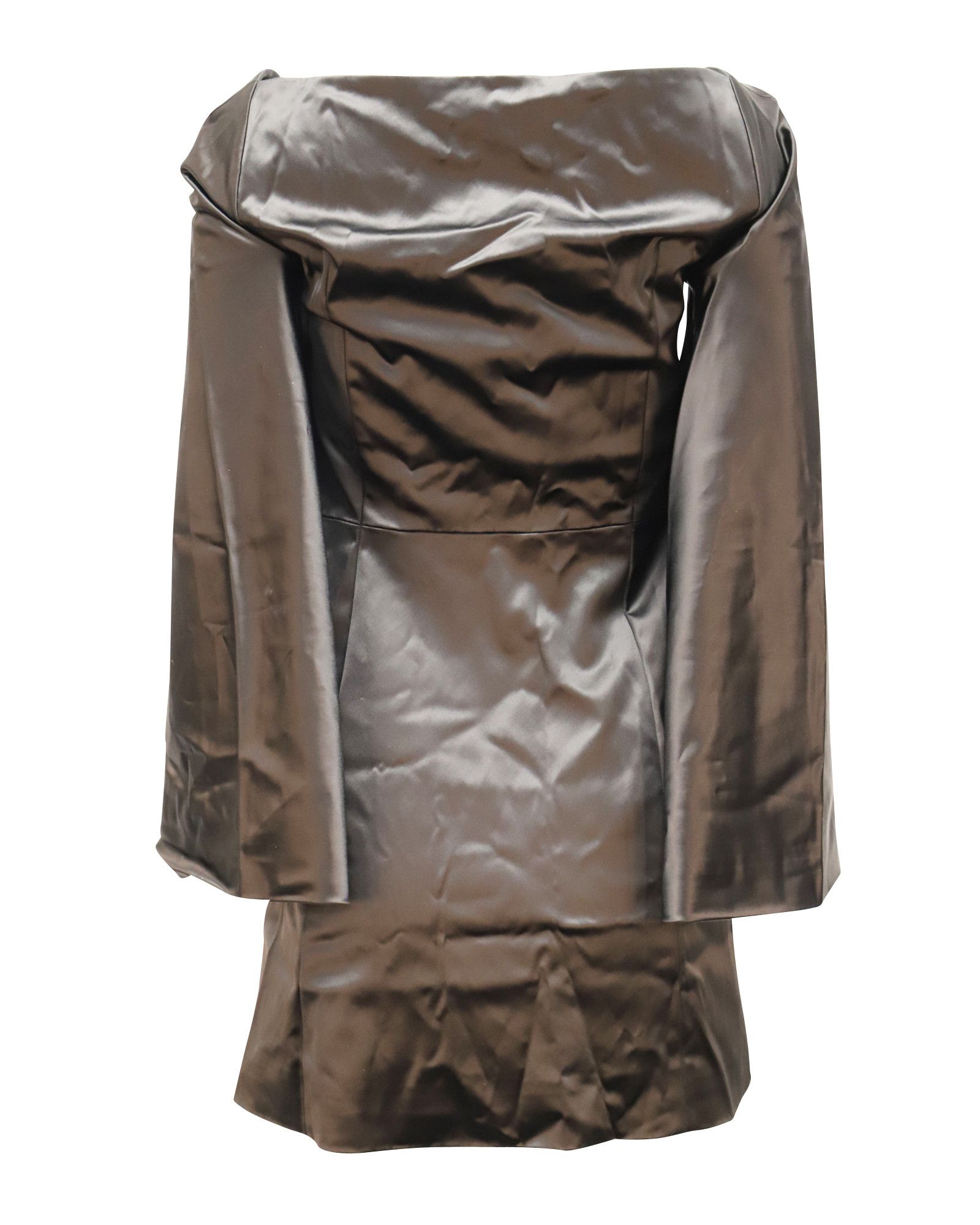 Rosetta Getty Rosetta Getty Square Neck A-line Mini Dress in Black Viscose Size XS / US 0-2 / IT 36-38 - 3 Thumbnail