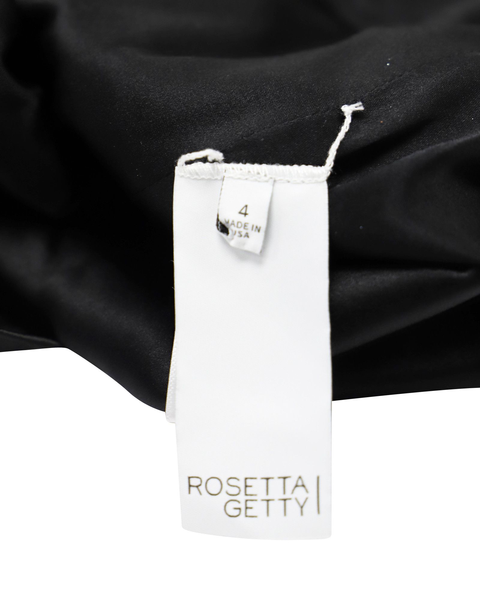 Rosetta Getty Rosetta Getty Square Neck A-line Mini Dress in Black Viscose Size XS / US 0-2 / IT 36-38 - 4 Thumbnail