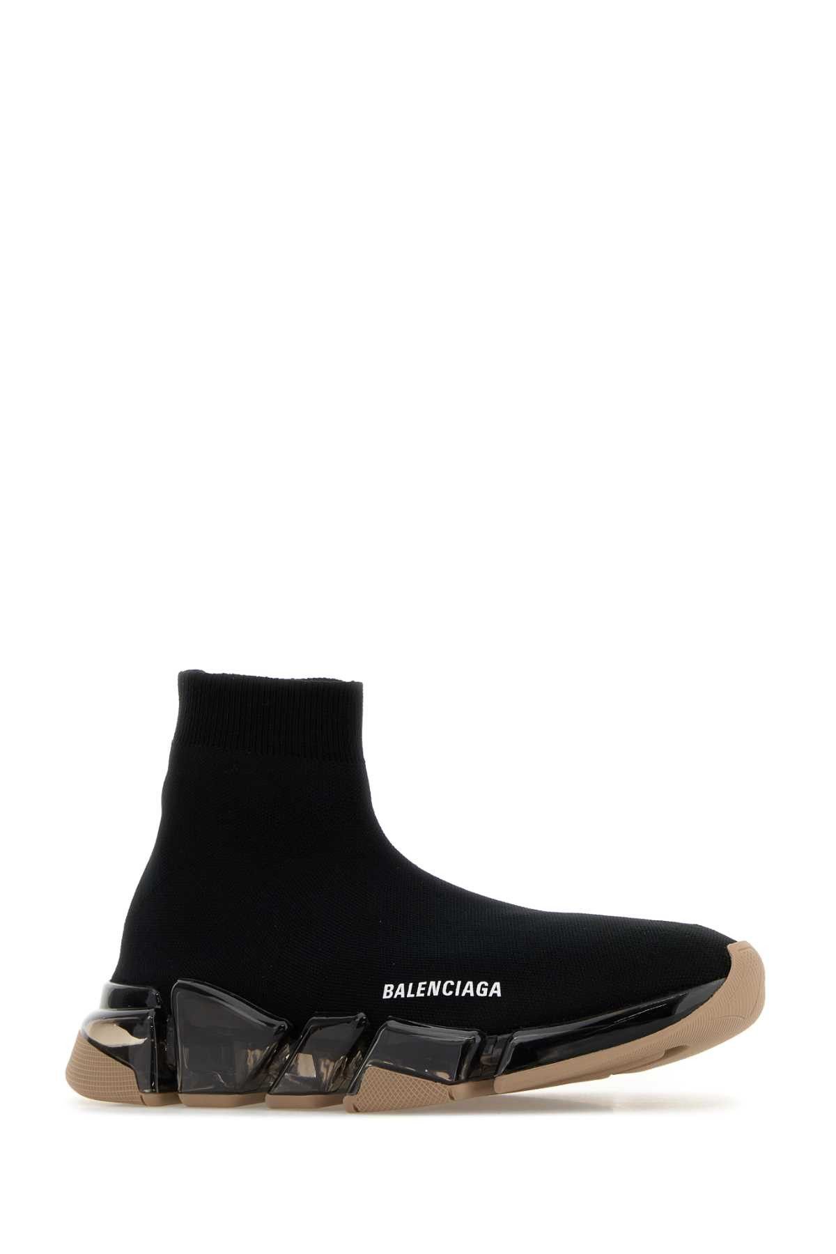Balenciaga Black Stretch Fabric Speed 2.0 Sneakers Size US 10 / IT 40 - 2 Thumbnail