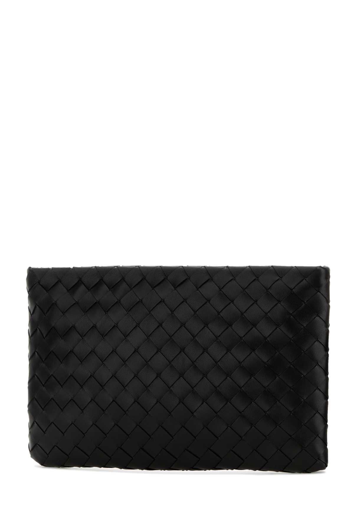 Bottega Veneta Black Leather Medium Clutch Size ONE SIZE - 2 Thumbnail