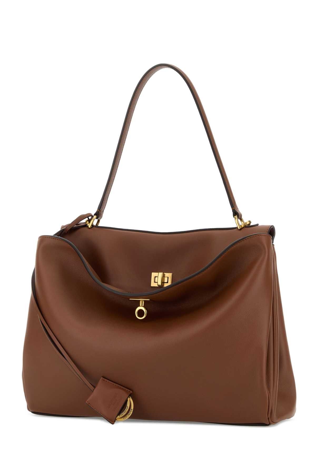 Balenciaga Caramel Leather Medium Rodeo Handbag Size ONE SIZE - 2 Thumbnail