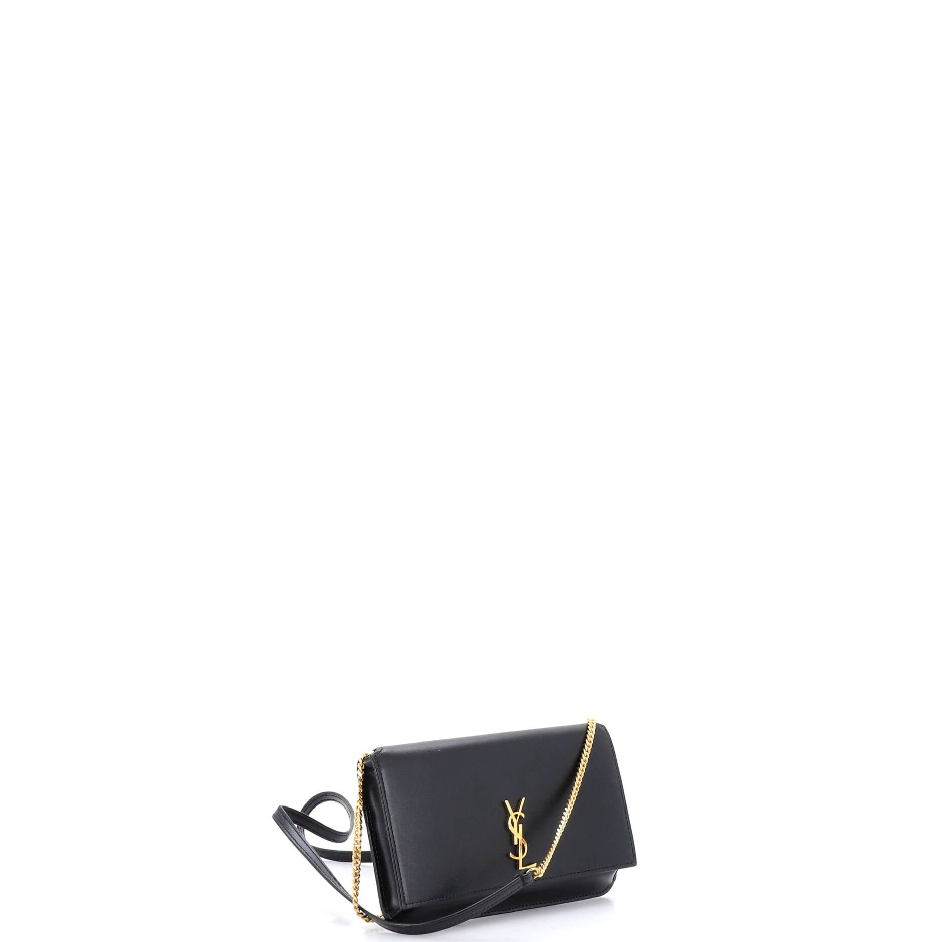 Saint Laurent Paris Classic Monogram Phone Holder Shoulder Bag Size ONE SIZE - 2 Thumbnail