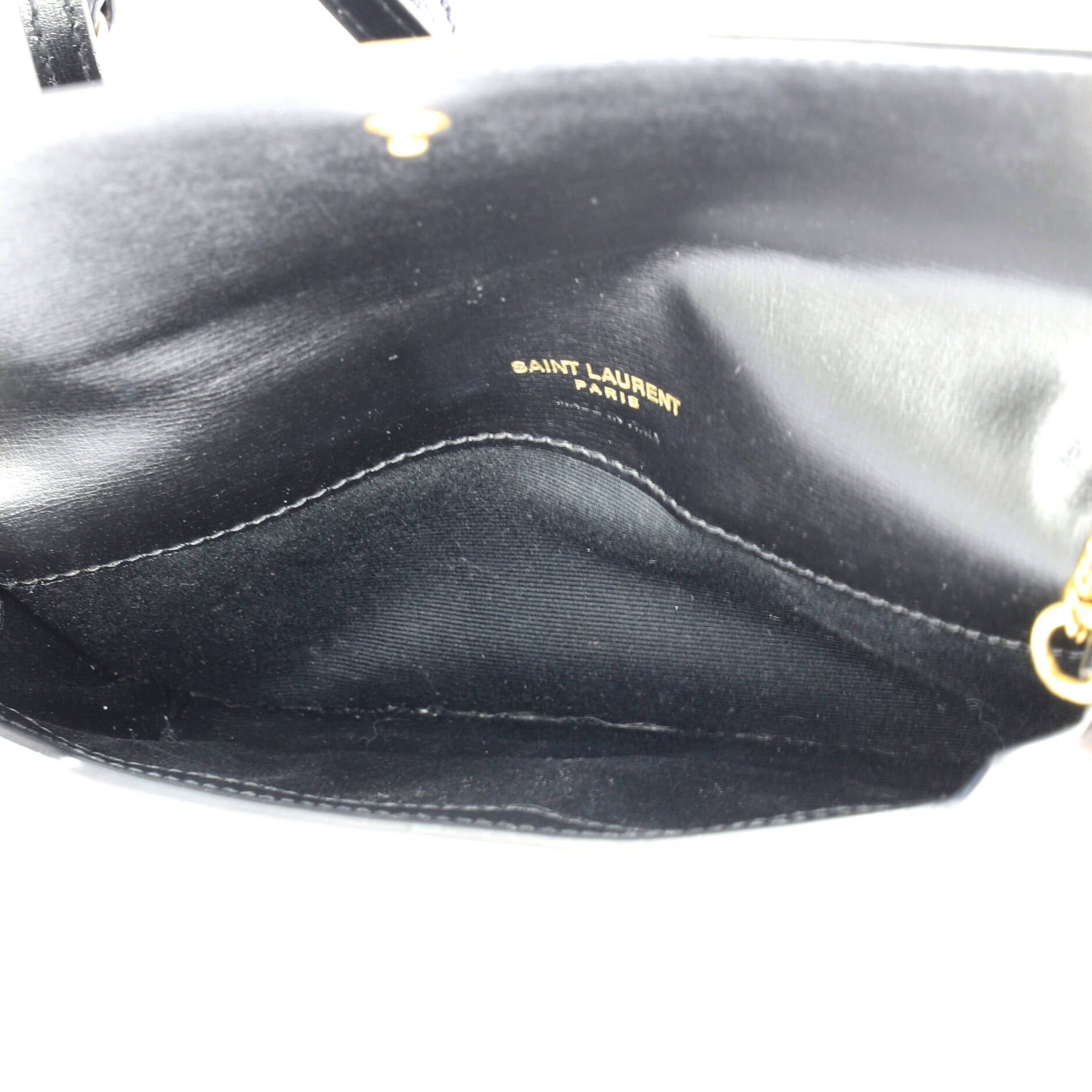 Saint Laurent Paris Classic Monogram Phone Holder Shoulder Bag Size ONE SIZE - 5 Thumbnail