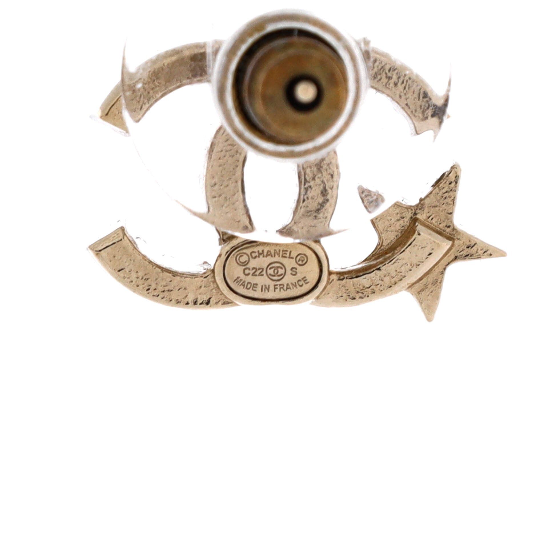 Chanel CC Asymmetrical Starfall Stud Earrings Size ONE SIZE - 3 Thumbnail