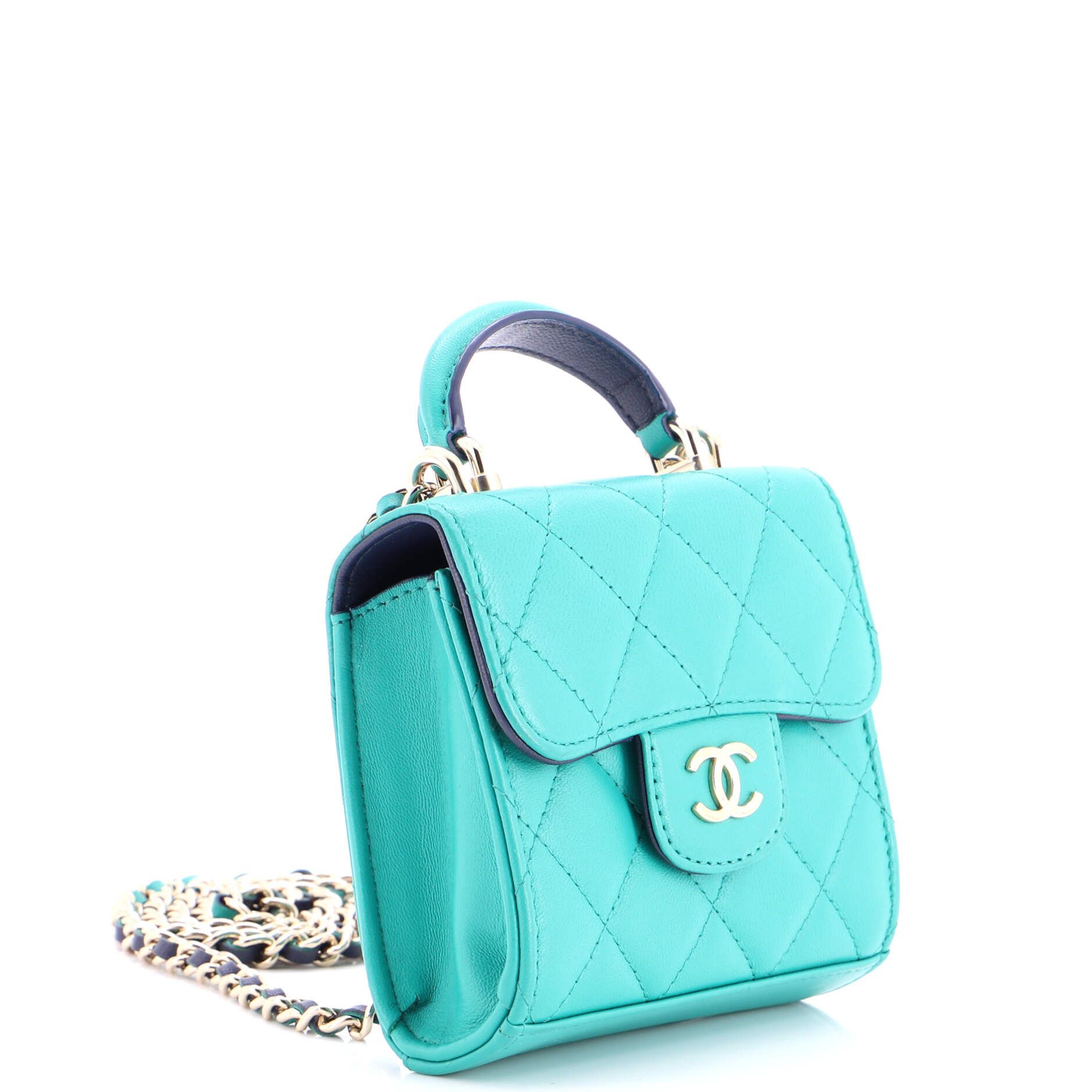 Chanel Square Classic Flap Top Handle Clutch with Chain Size ONE SIZE - 2 Thumbnail