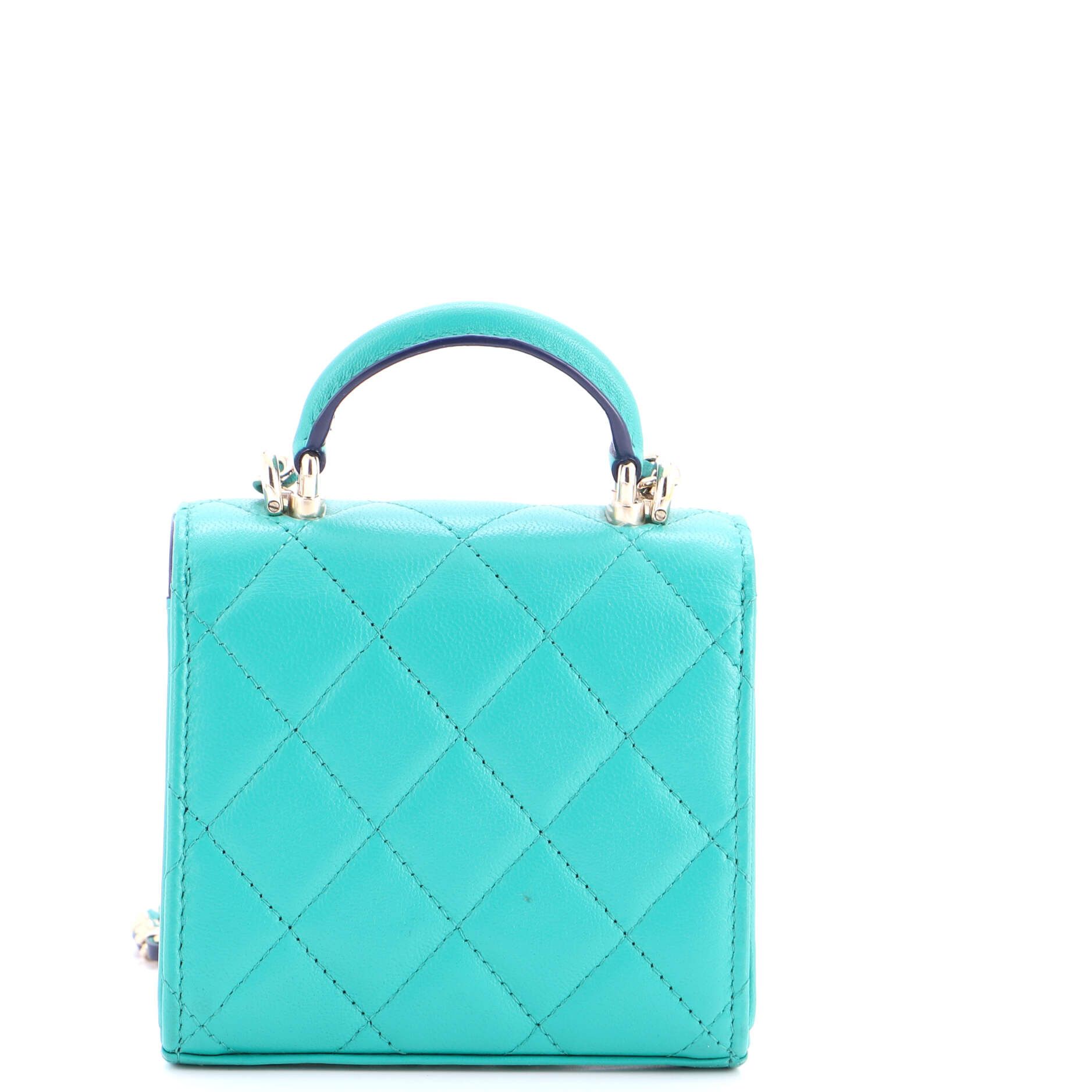 Chanel Square Classic Flap Top Handle Clutch with Chain Size ONE SIZE - 3 Thumbnail