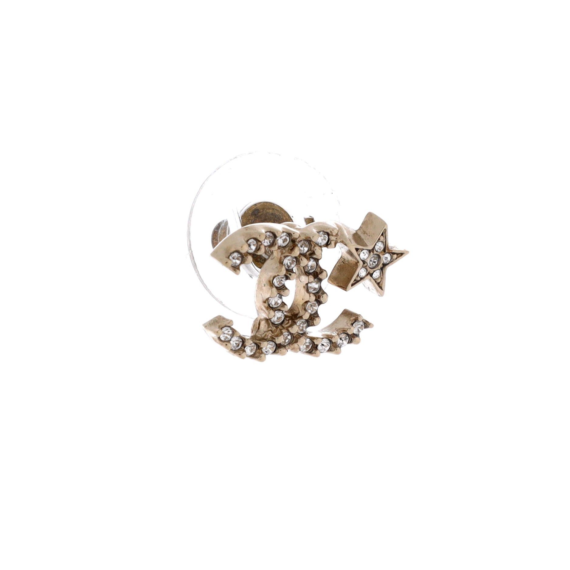 Chanel CC Asymmetrical Starfall Stud Earrings Size ONE SIZE - 3 Thumbnail