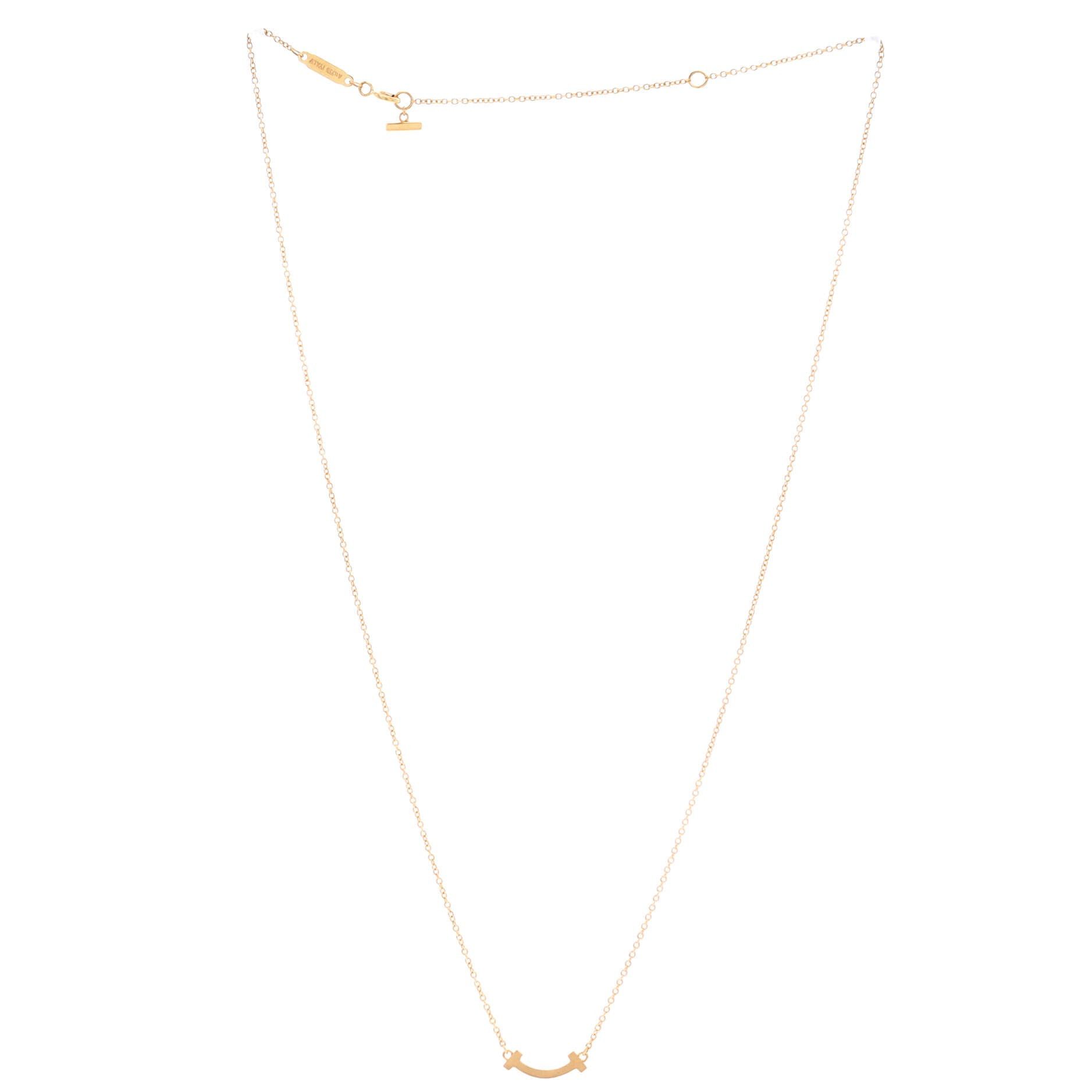 Tiffany & Co. T Smile Pendant Necklace Size ONE SIZE - 3 Thumbnail