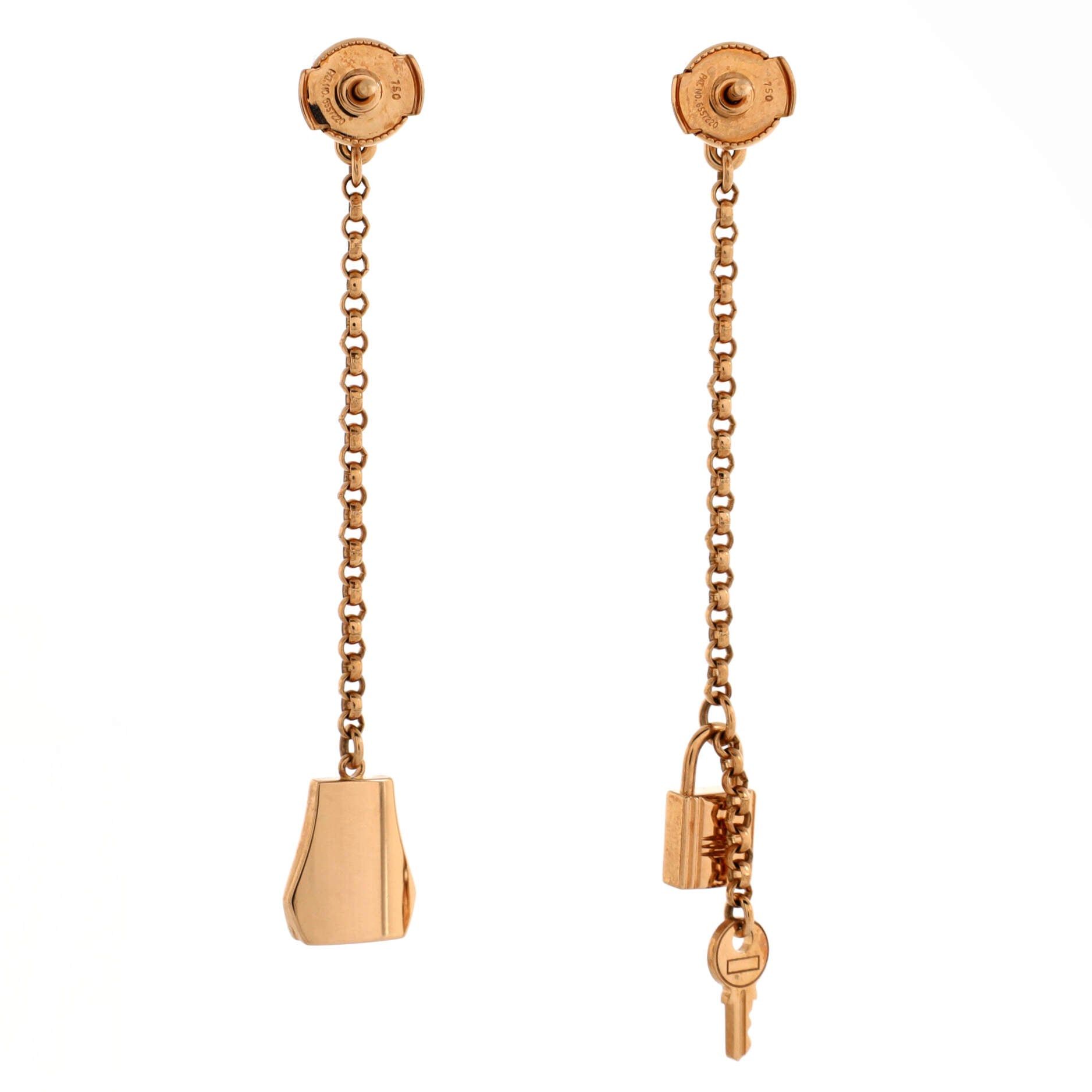 Hermes Kelly Clochette Drop Earrings Size ONE SIZE - 2 Thumbnail