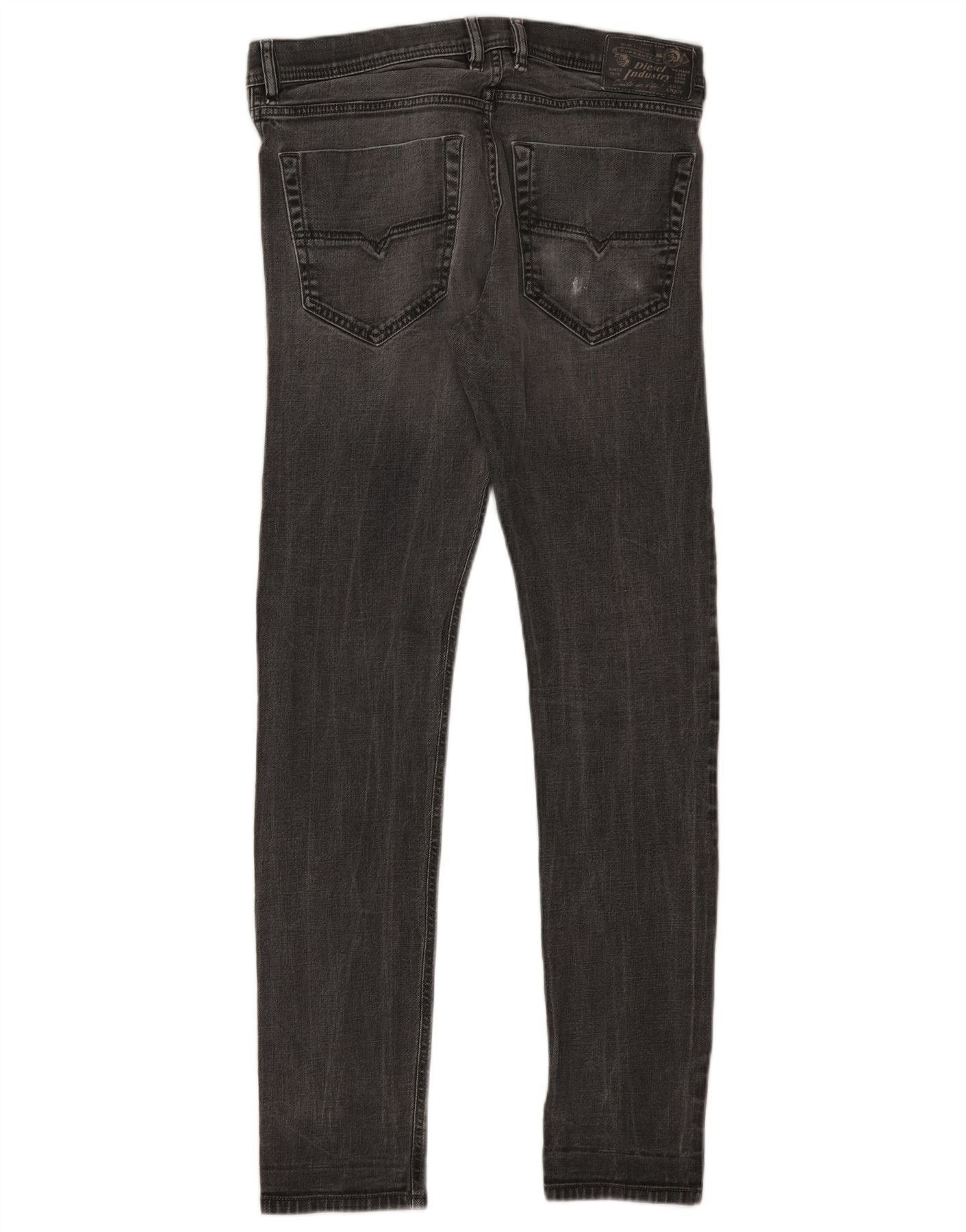 Diesel Mens Slim Jeans W32 L32 Grey Cotton Size US 32 / EU 48 - 2 Thumbnail