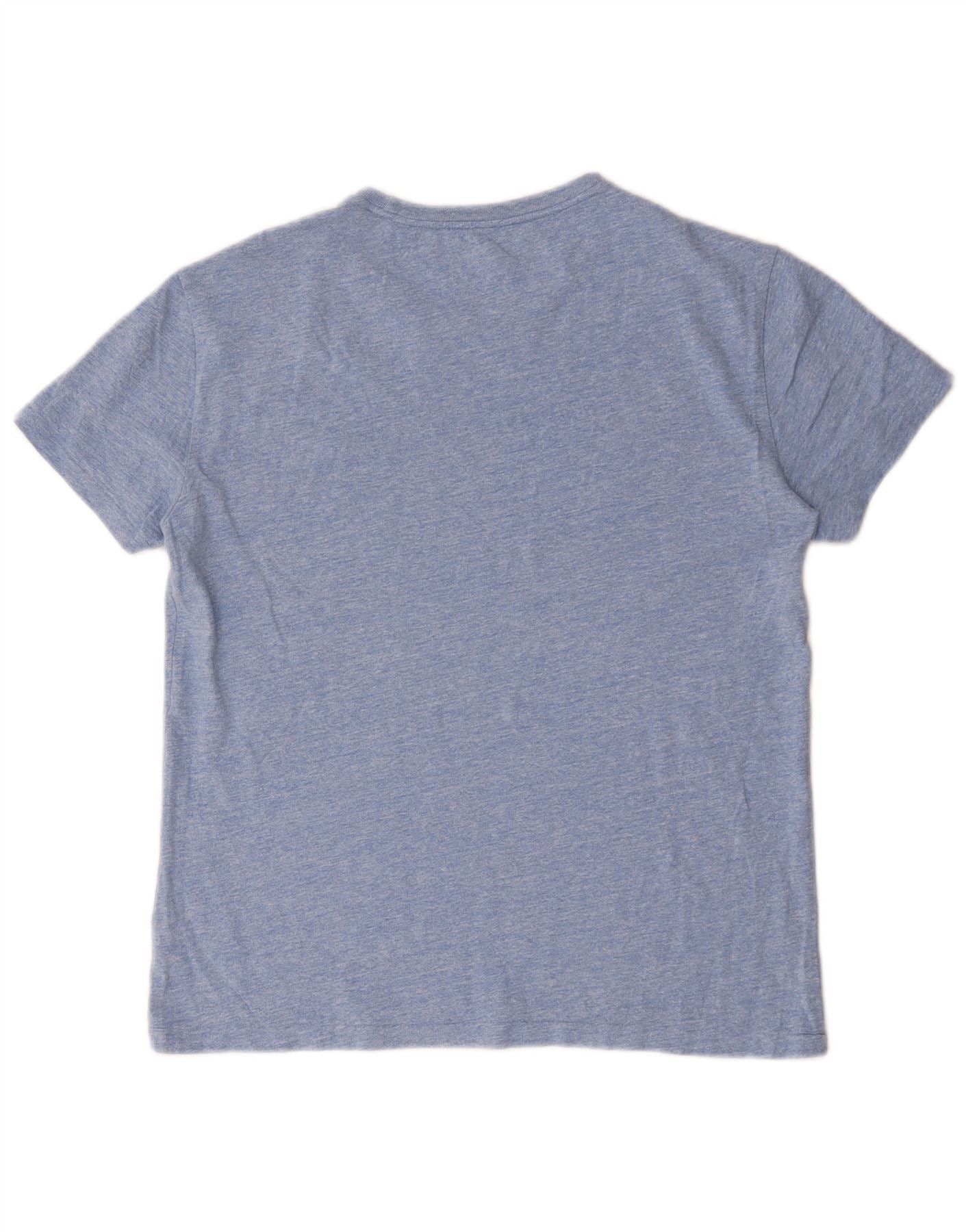 Polo Ralph Lauren Mens T-Shirt Top Small Blue Flecked Cotton Size US S / EU 44-46 / 1 - 2 Thumbnail