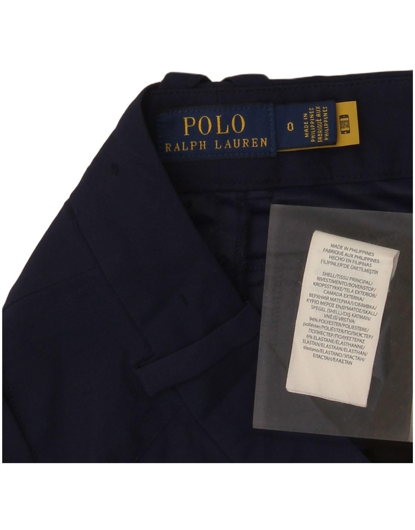 Polo Ralph Lauren Womens Casual Shorts US 0 XS W28 Navy Blue Polyester Size XS / US 0-2 / IT 36-38 - 3 Thumbnail