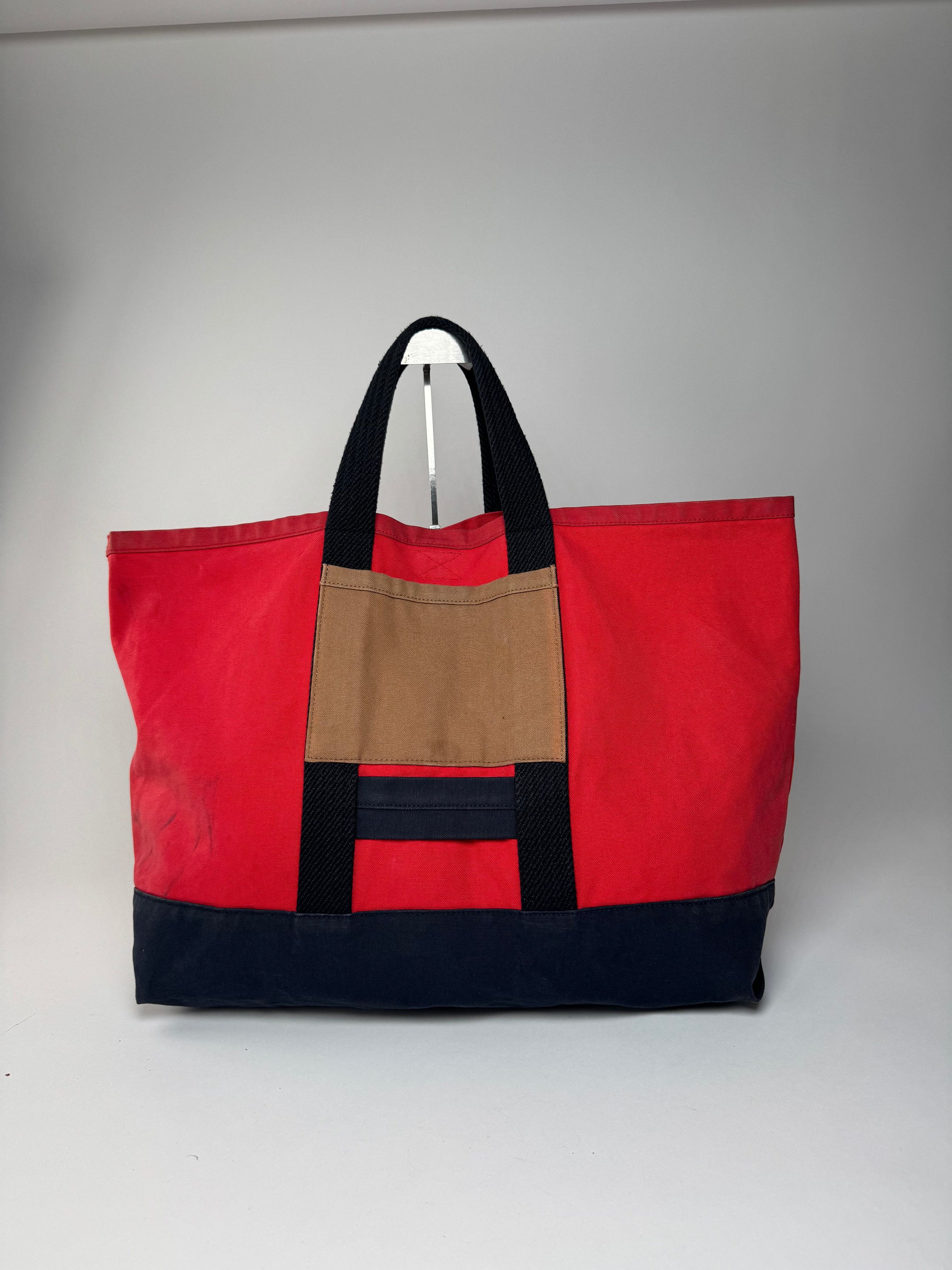 Marni Vintage Canvas Tote Bag Red Black Brown Size ONE SIZE - 5 Thumbnail