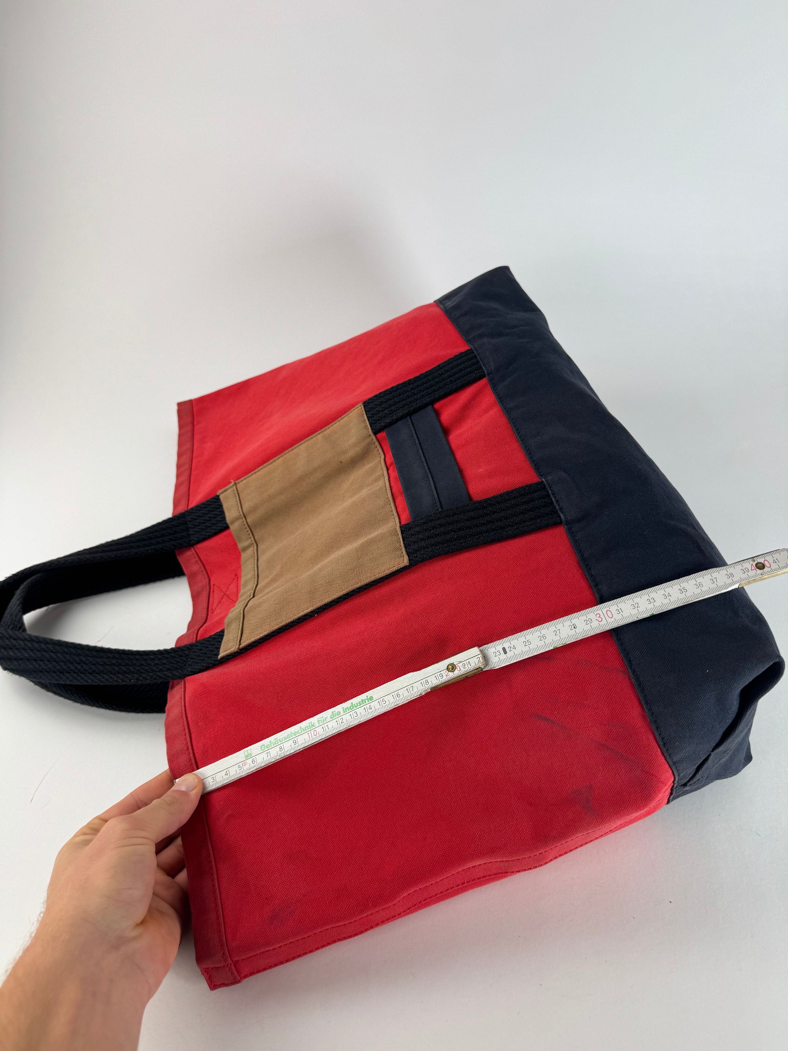 Marni Vintage Canvas Tote Bag Red Black Brown Size ONE SIZE - 12 Thumbnail
