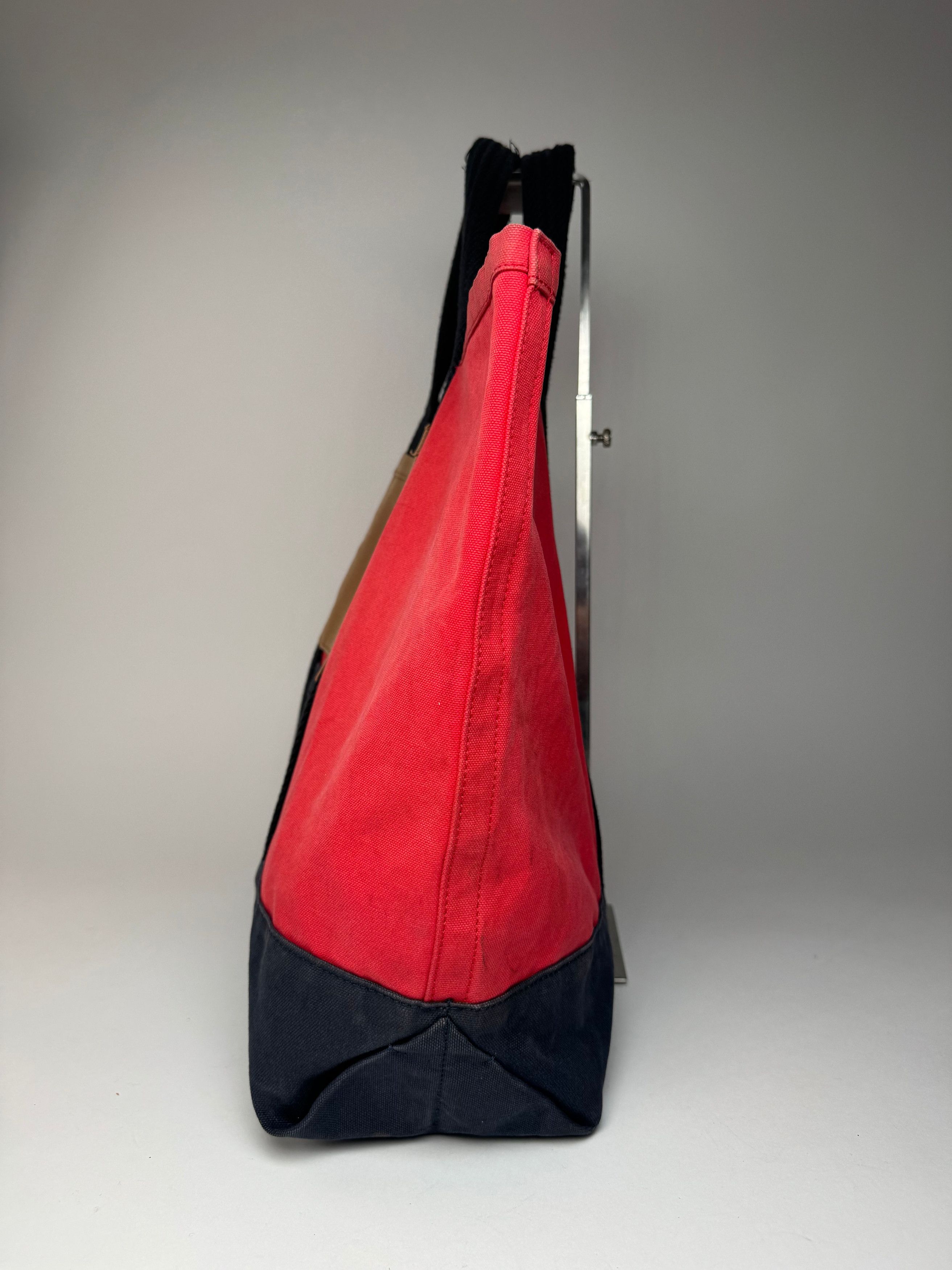 Marni Vintage Canvas Tote Bag Red Black Brown Size ONE SIZE - 6 Thumbnail