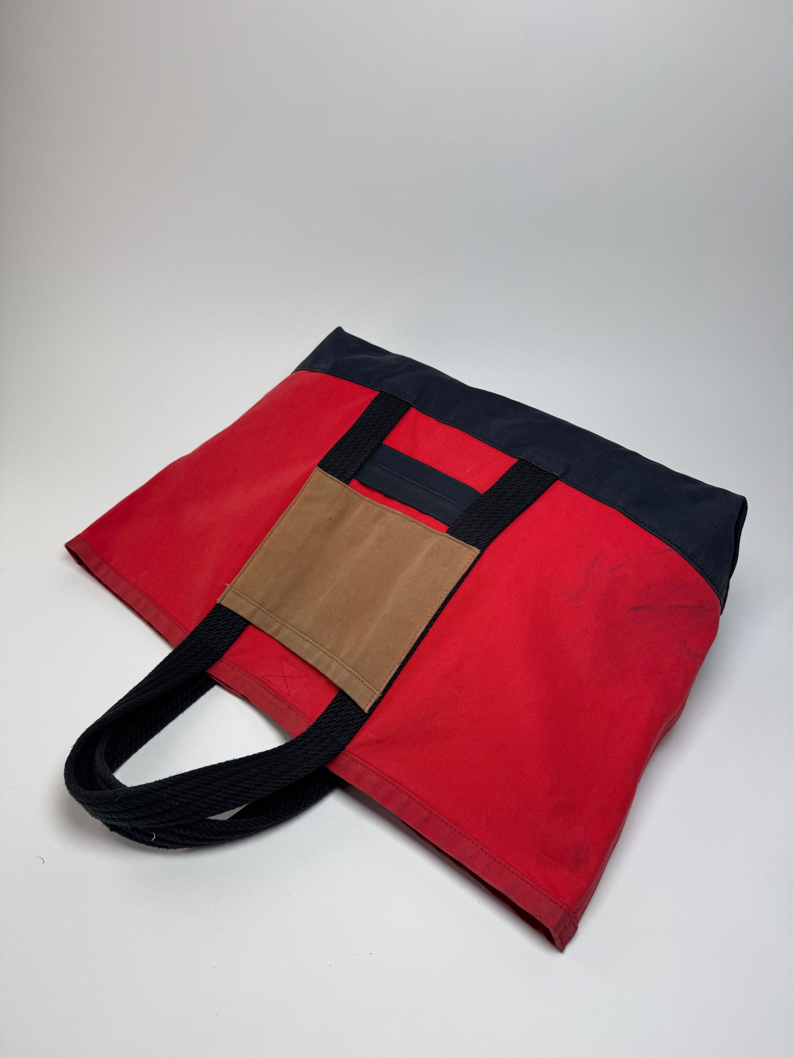 Marni Vintage Canvas Tote Bag Red Black Brown Size ONE SIZE - 10 Thumbnail