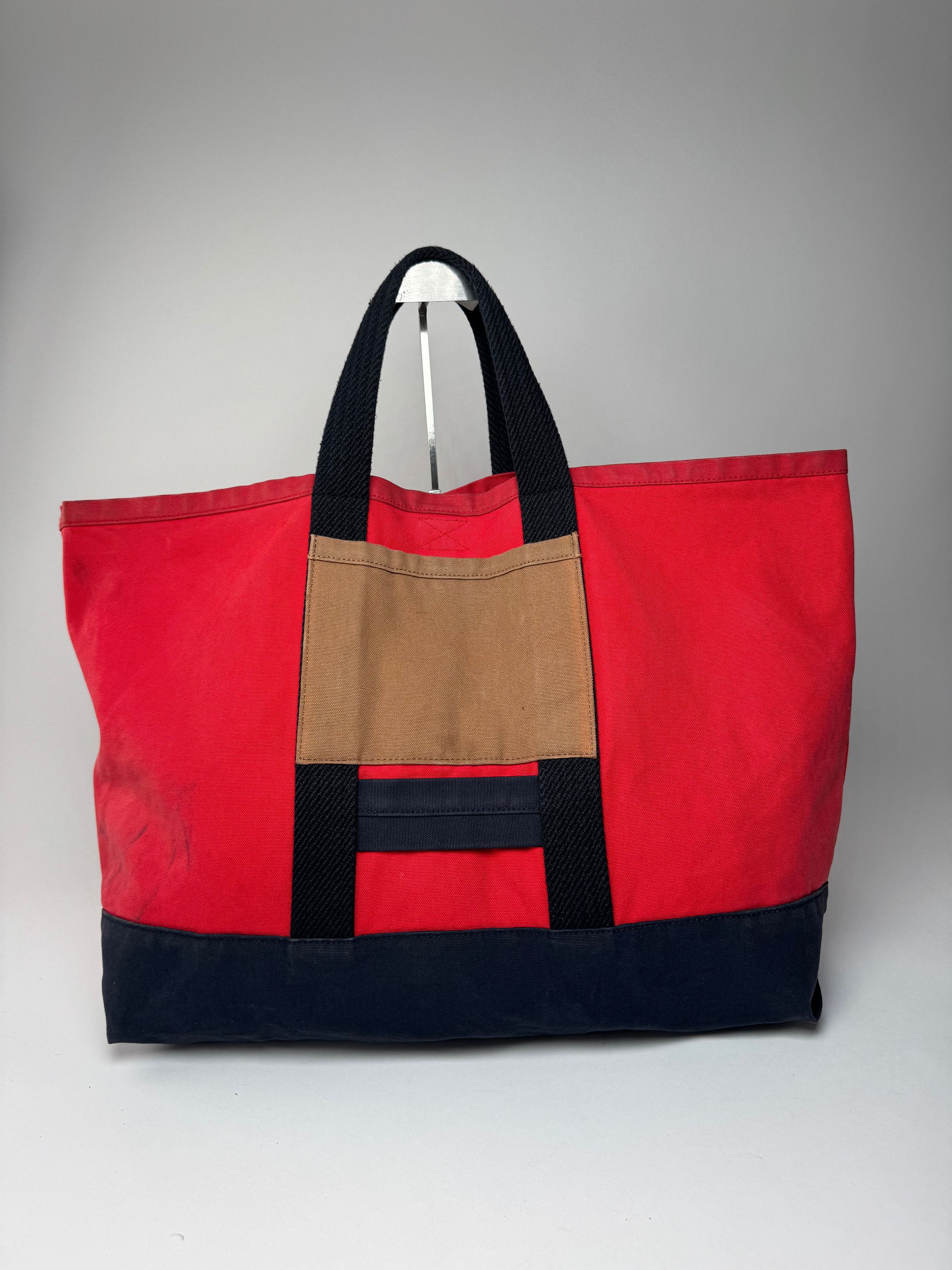 Marni Vintage Canvas Tote Bag Red Black Brown Size ONE SIZE - 13 Thumbnail