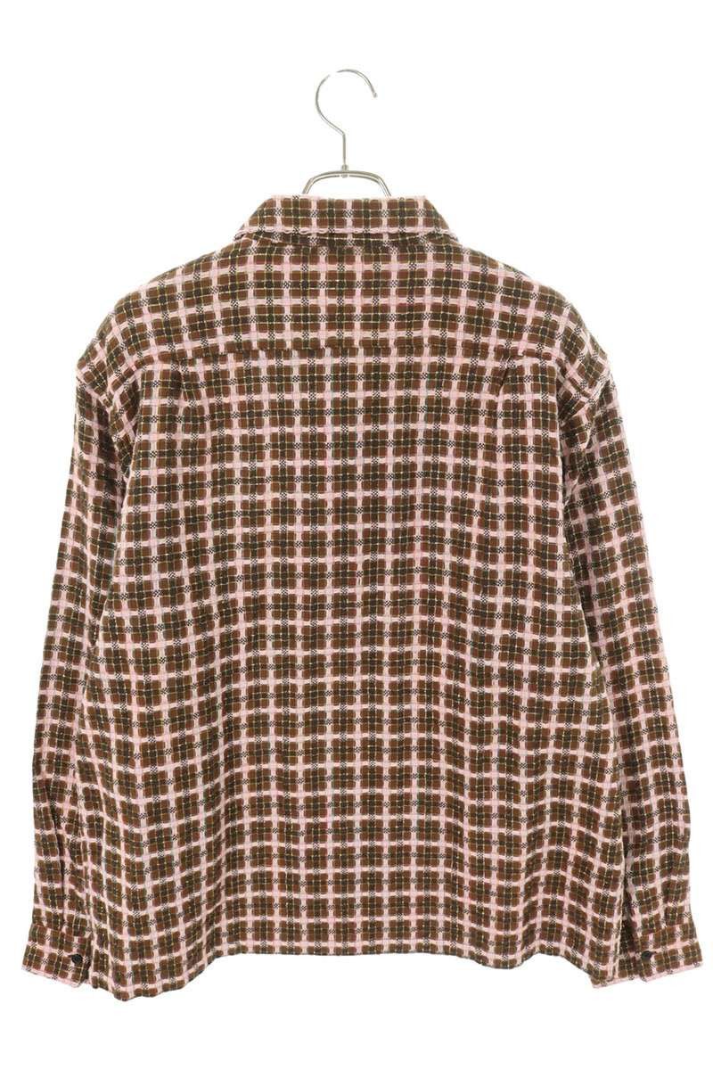 Supreme Supreme 25AW Metallic Plaid Zip Up Shirt Brown x Pink Size XL Size US XL / EU 56 / 4 - 2 Thumbnail
