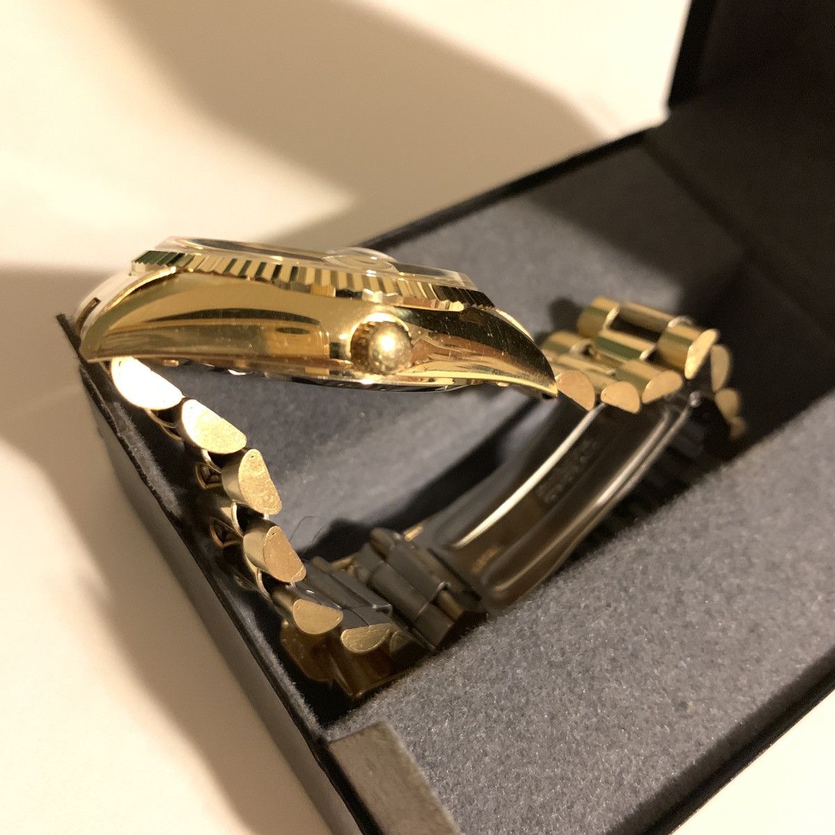 Vintage *RARE* + *VINTAGE - QUINTEL - GOLD WATCH - METAL + STAINLESS ...
