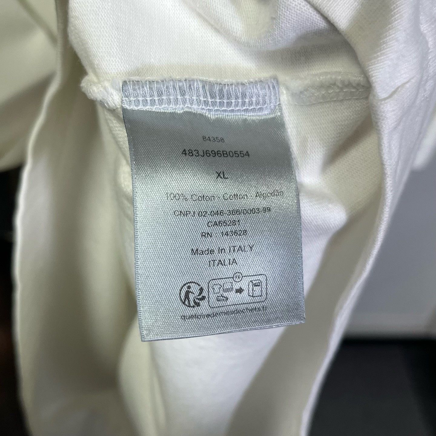 Dior Dior Couture Embroidered Logo T-Shirt XL Size US XL / EU 56 / 4 - 4 Thumbnail