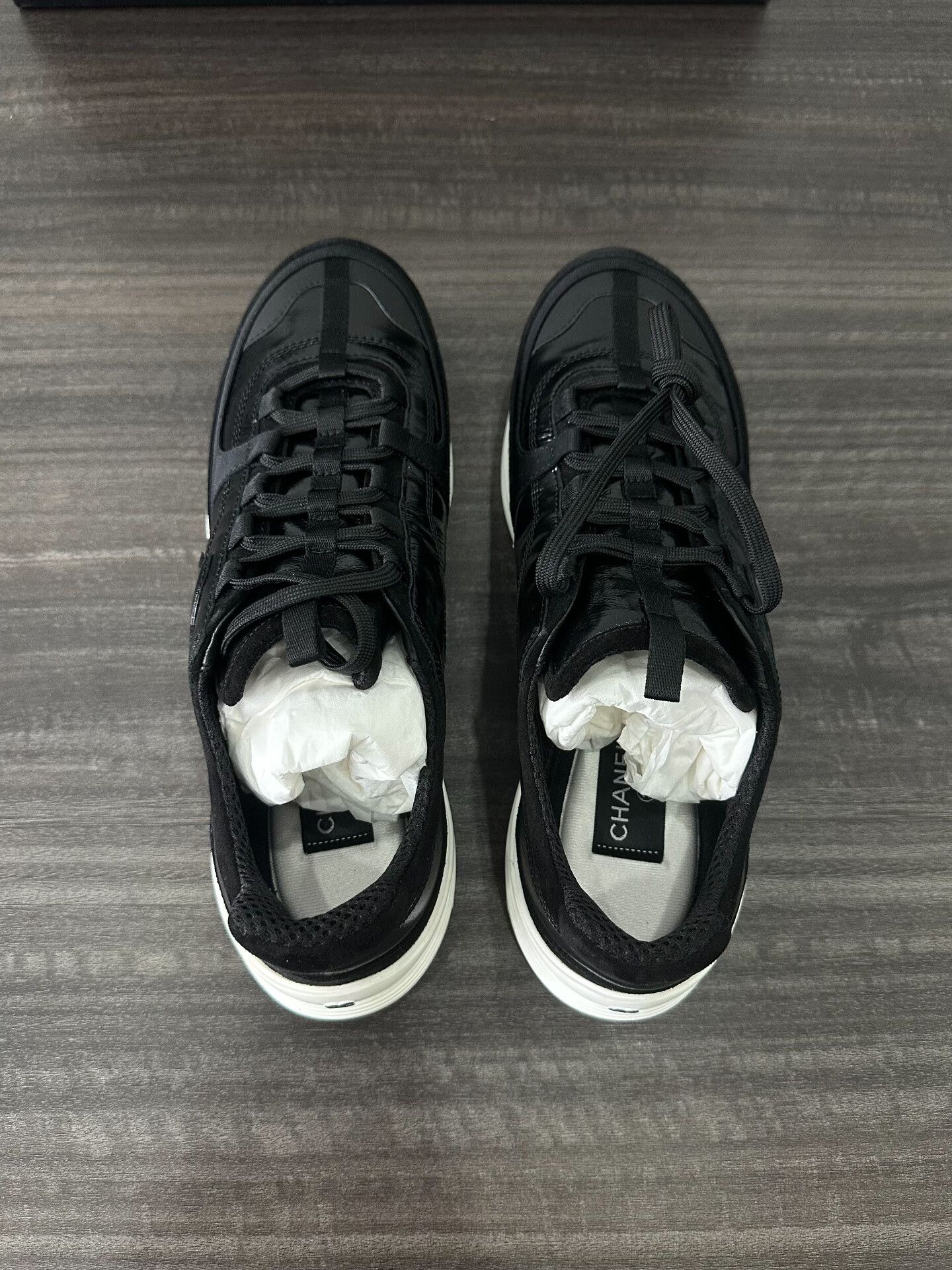 Chanel Chanel Black Lowtop Sneakers 10 Men Size US 10 / EU 43 - 3 Thumbnail