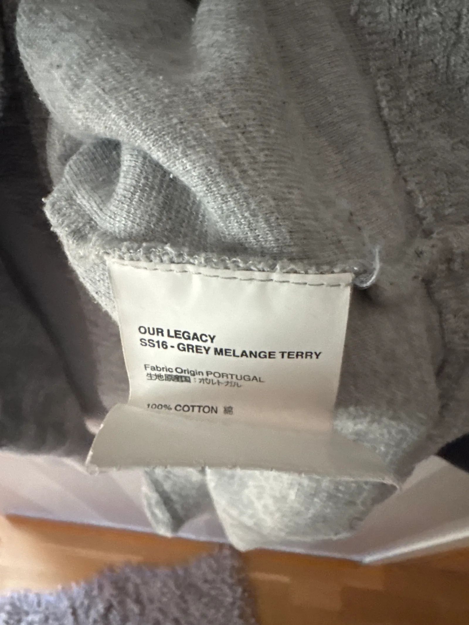Our Legacy Our Legacy Grey Melange Terry Cardigan Size US S / EU 44-46 / 1 - 3 Thumbnail