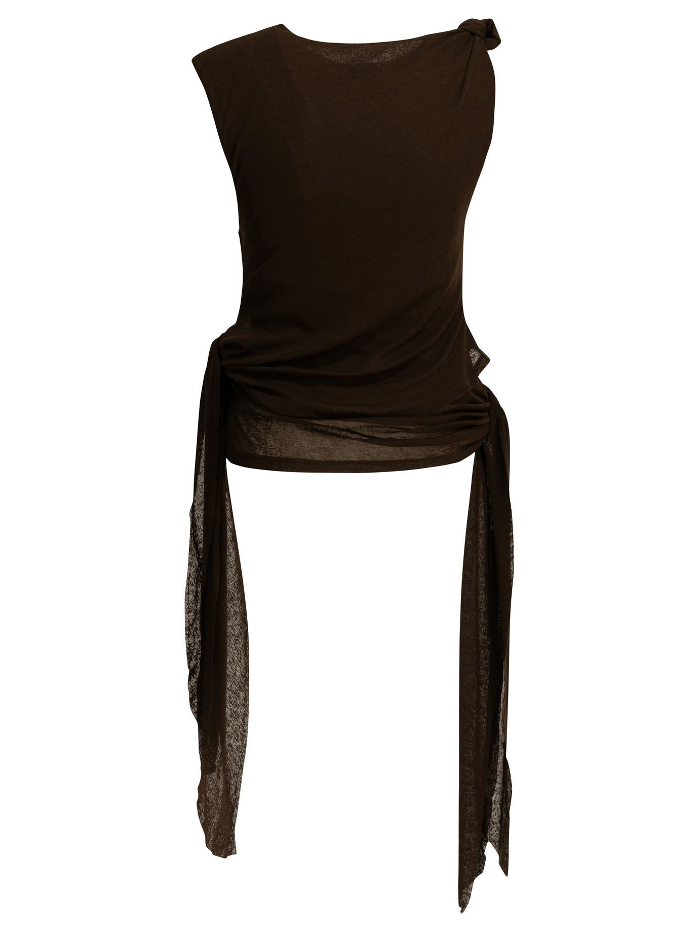 Ganni Draped Tank Top Size S / US 4 / IT 40 - 2 Thumbnail