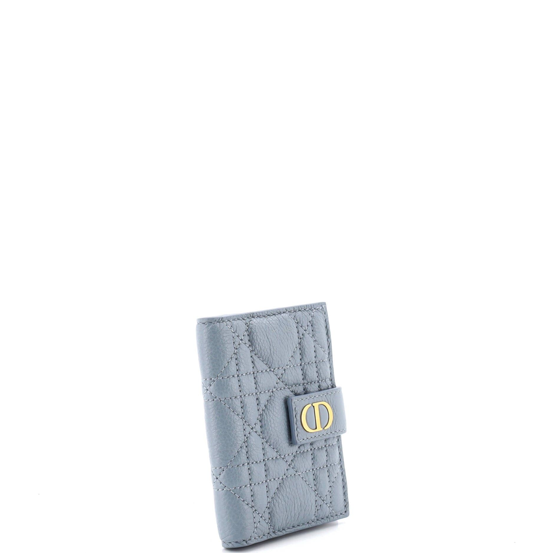Dior Caro Dandelion Card Holder Size ONE SIZE - 2 Thumbnail