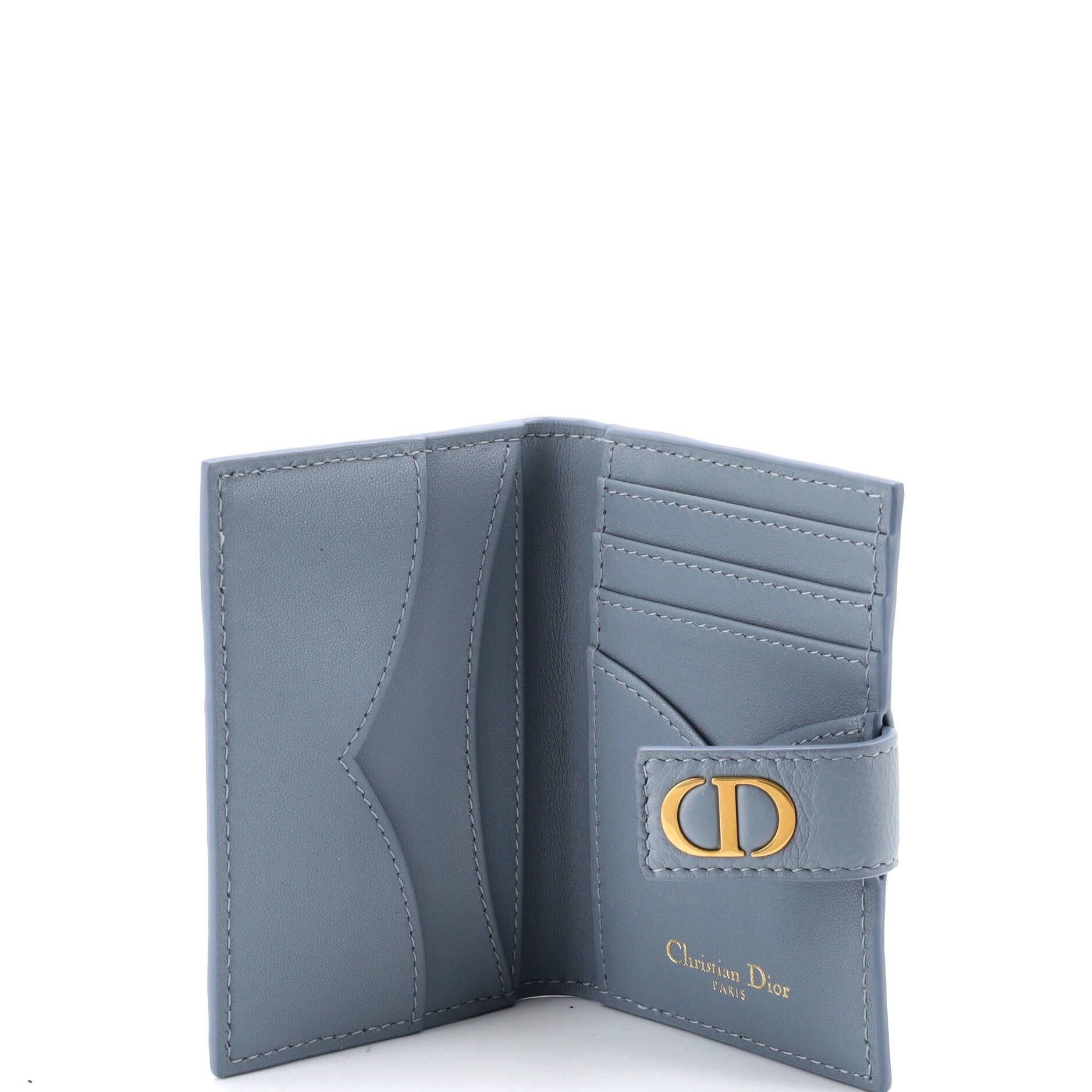 Dior Caro Dandelion Card Holder Size ONE SIZE - 5 Thumbnail