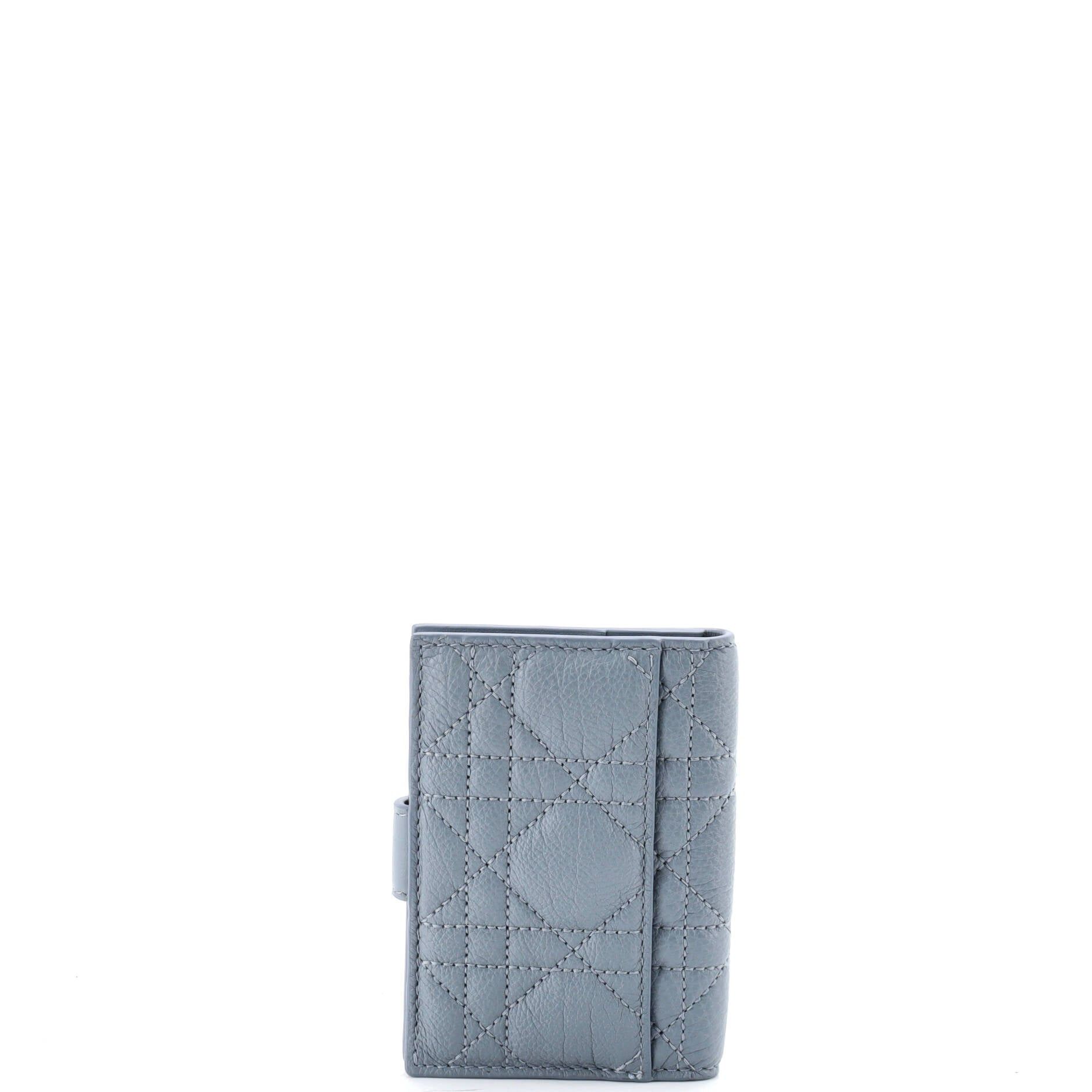 Dior Caro Dandelion Card Holder Size ONE SIZE - 3 Thumbnail