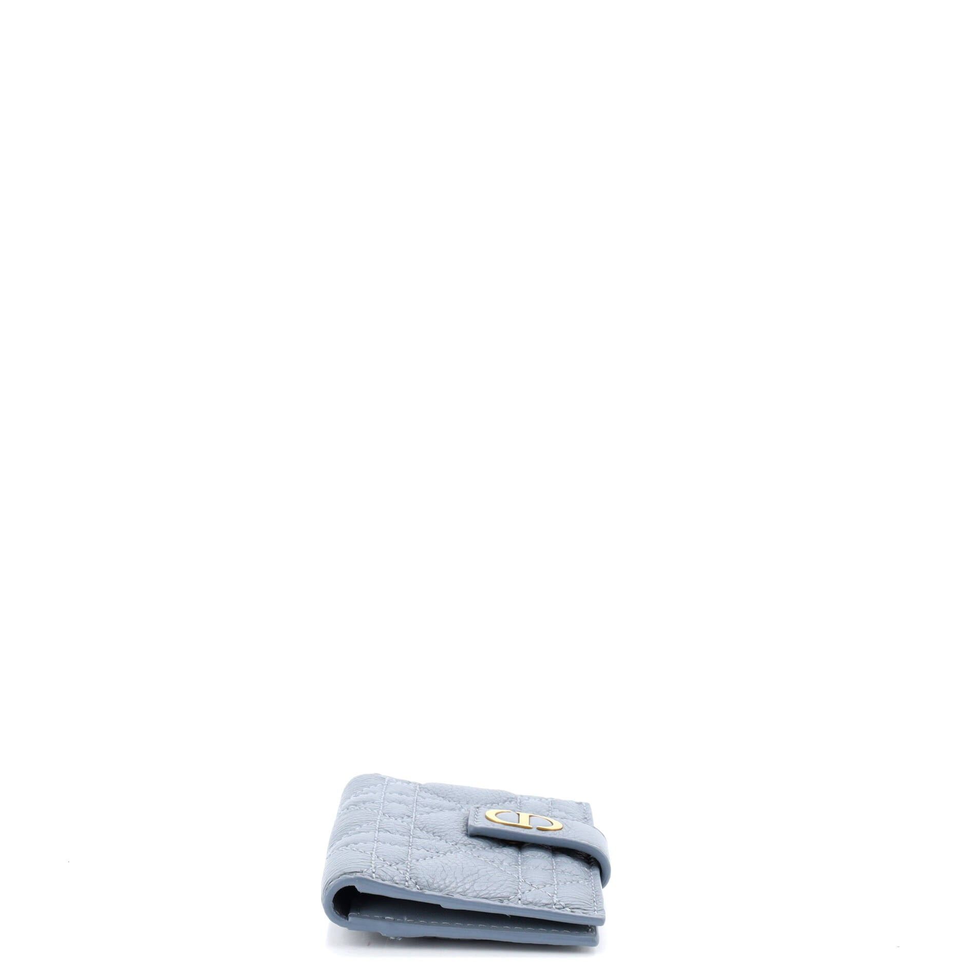 Dior Caro Dandelion Card Holder Size ONE SIZE - 4 Thumbnail